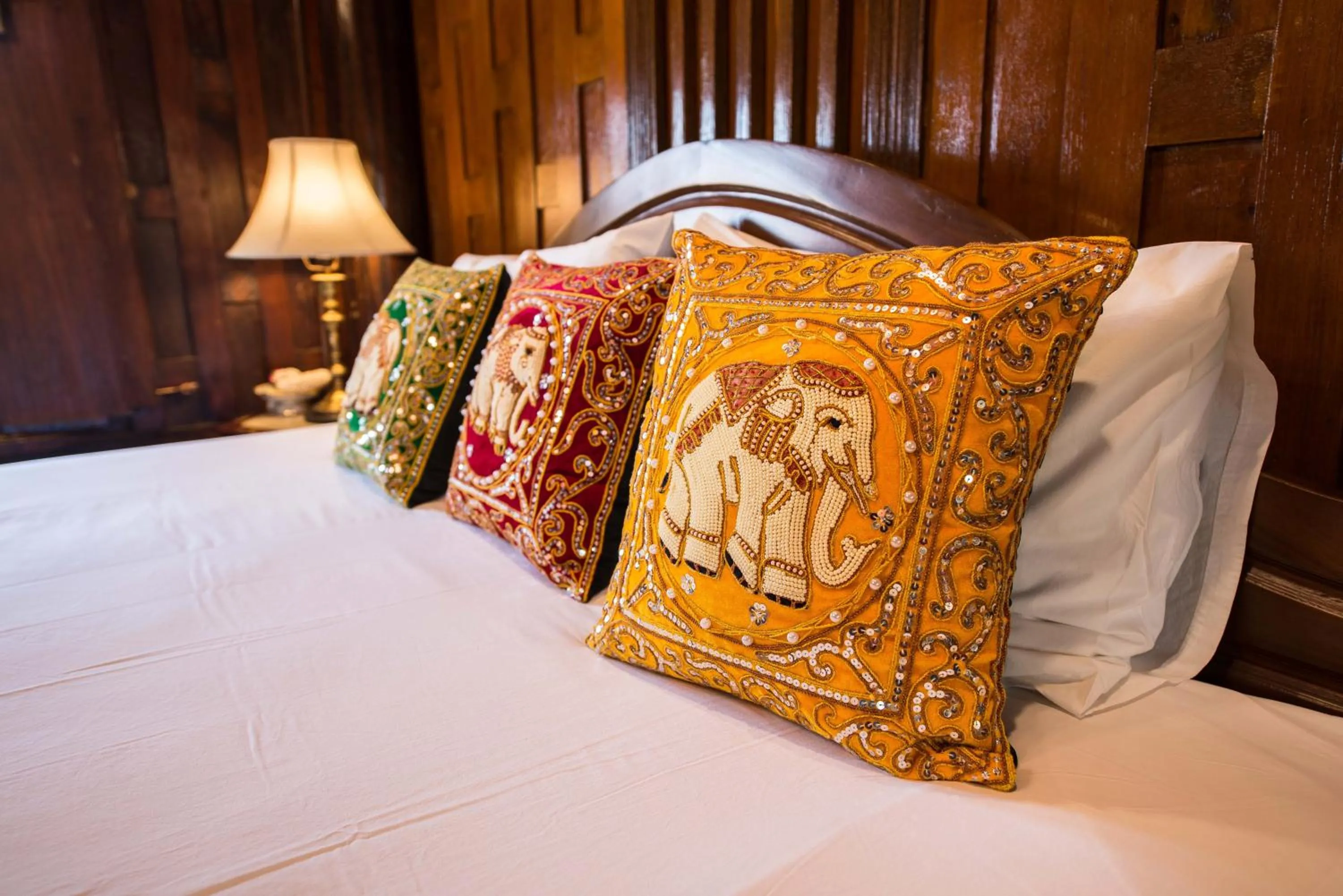 Decorative detail, Bed in Phuttal Residence