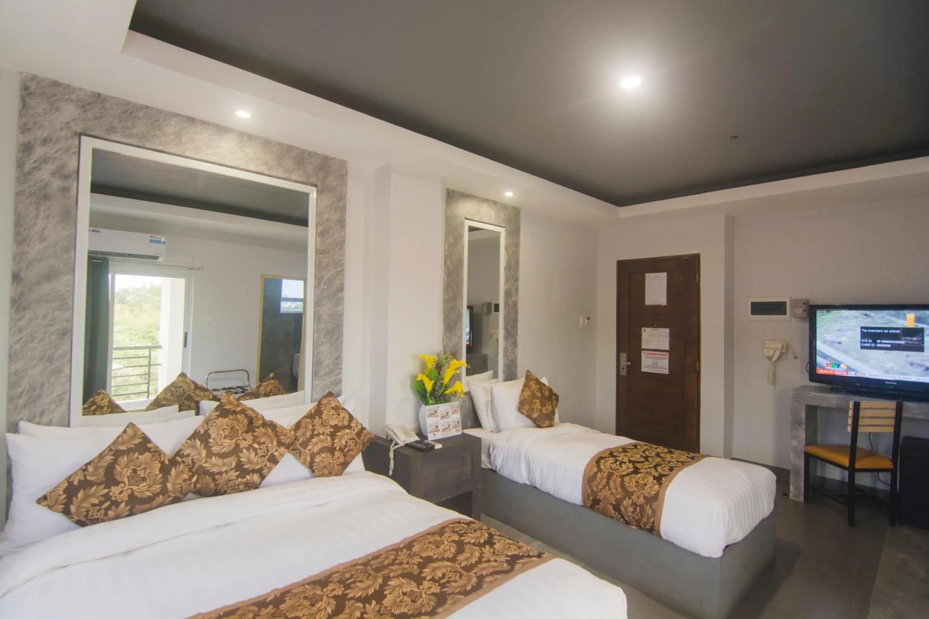 Bed in Hotel Carmelita