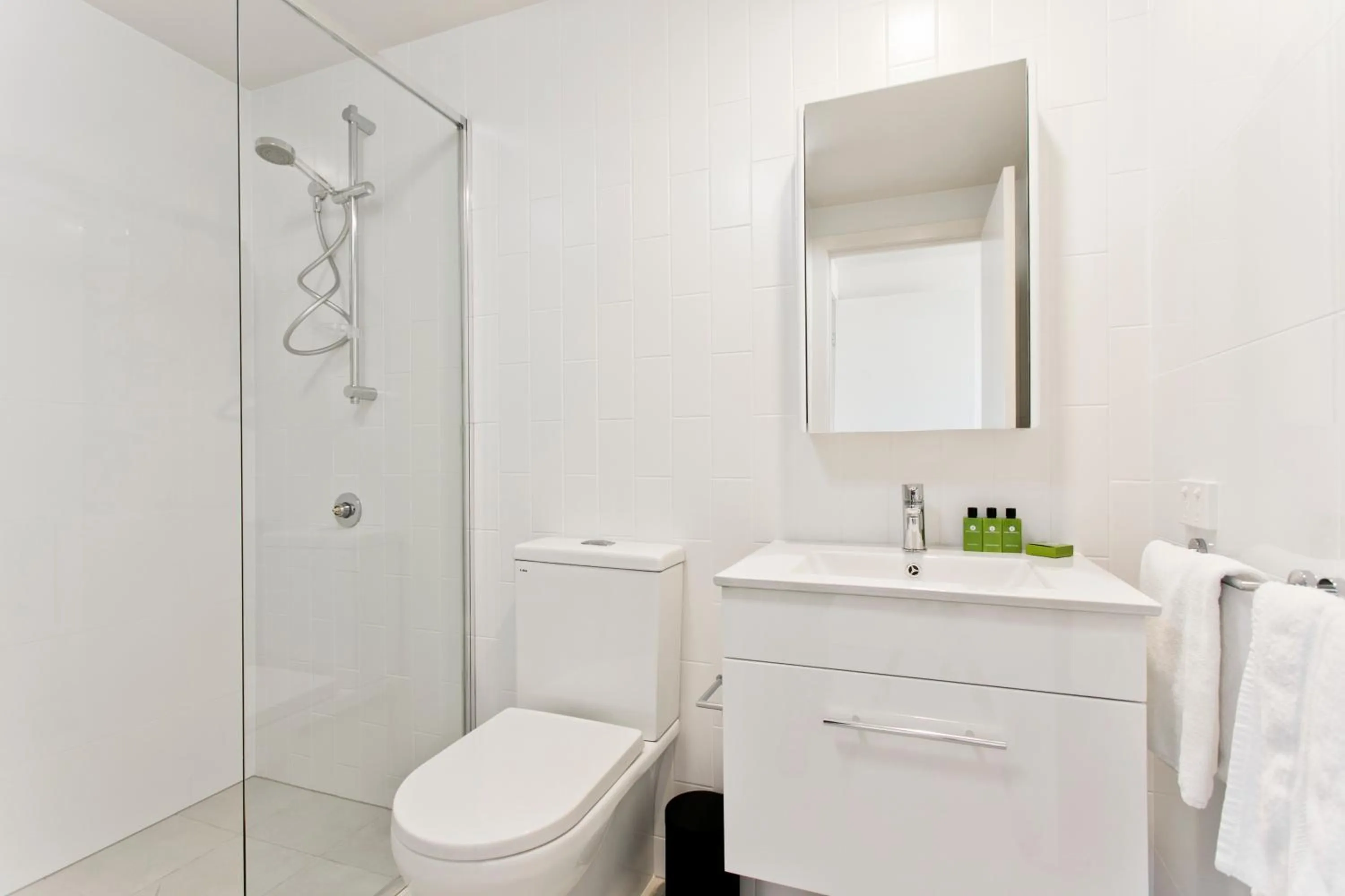 Shower in Soda Apartments by CLLIX