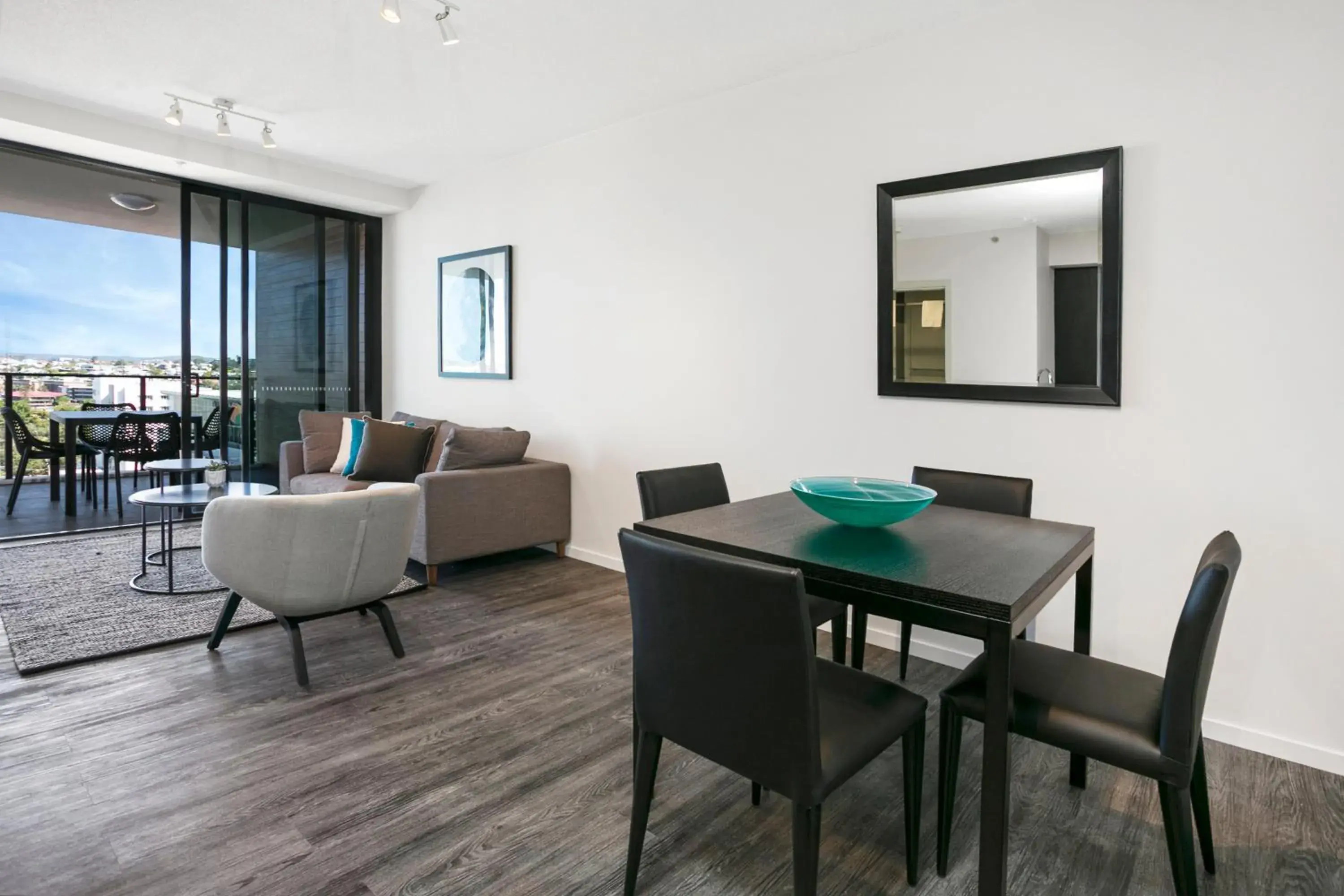 Living room in Soda Apartments by CLLIX Living room in Soda Apartments by CLLIX