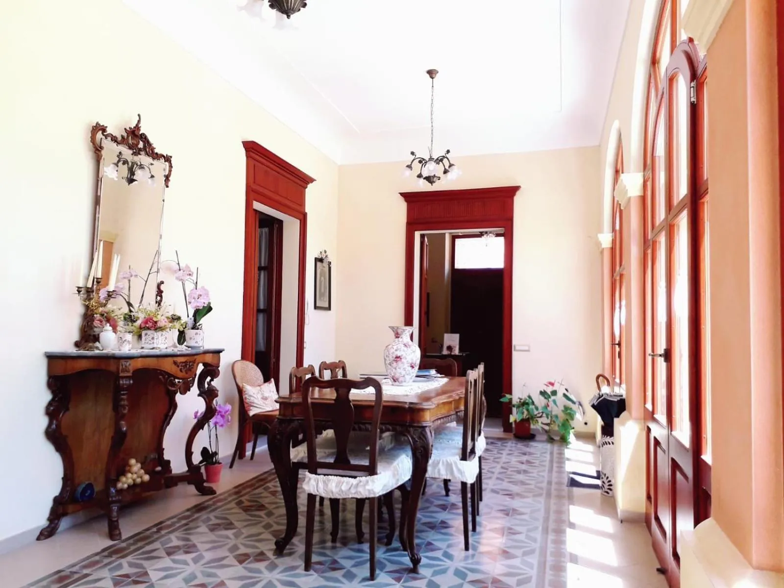 Decorative detail in B&B Antica Villa