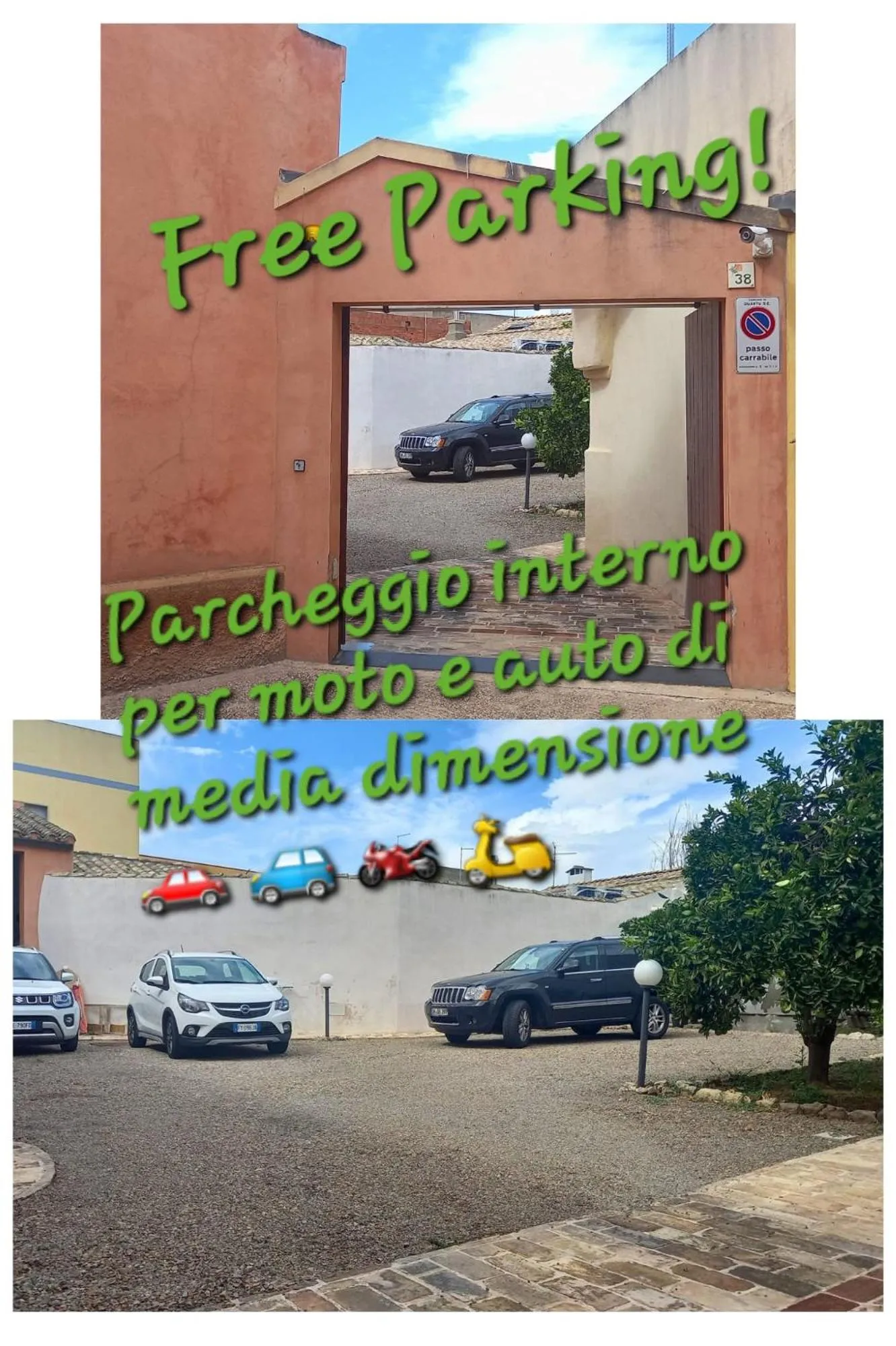 Parking in B&B Antica Villa