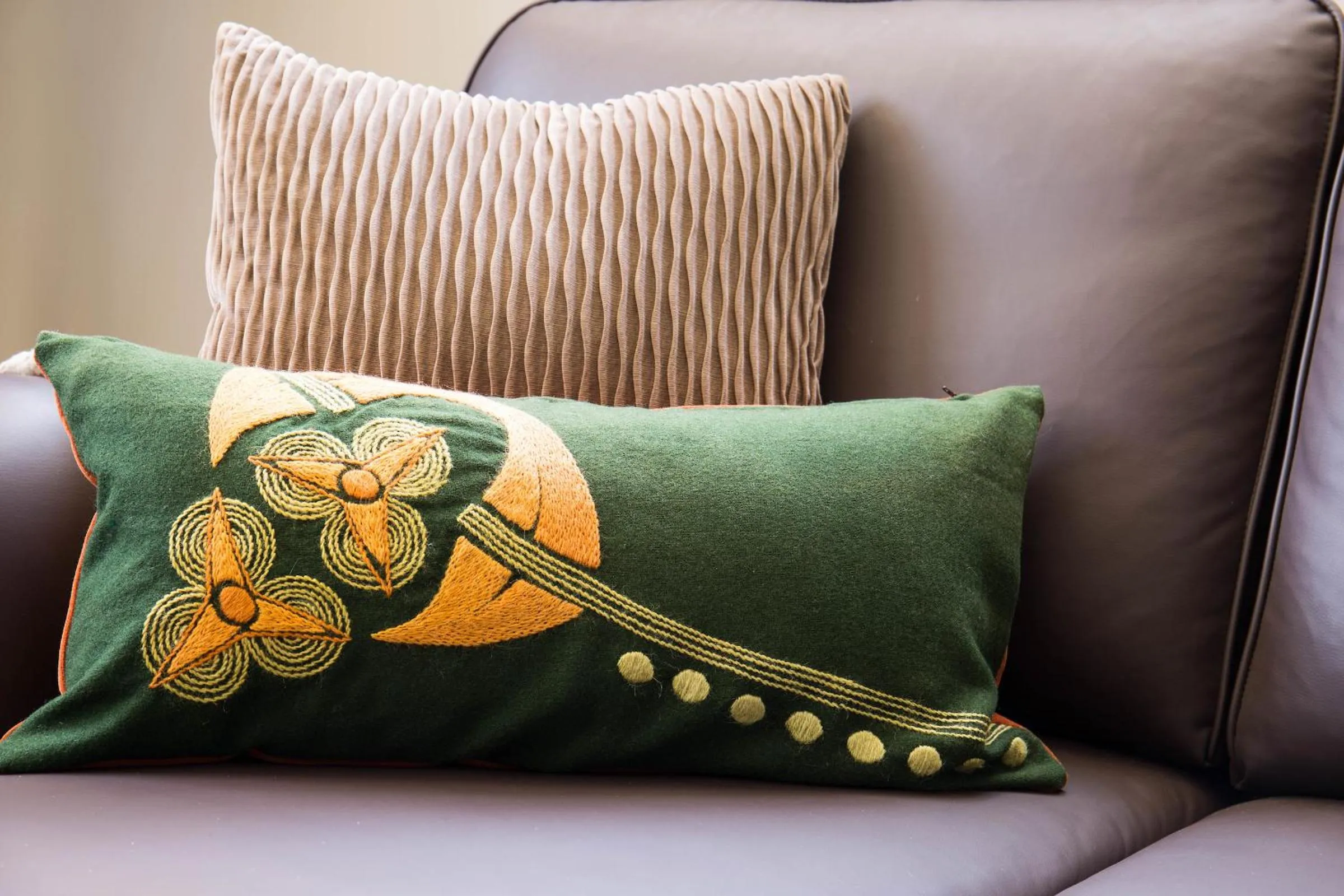 Seating area in Harmooni Suites