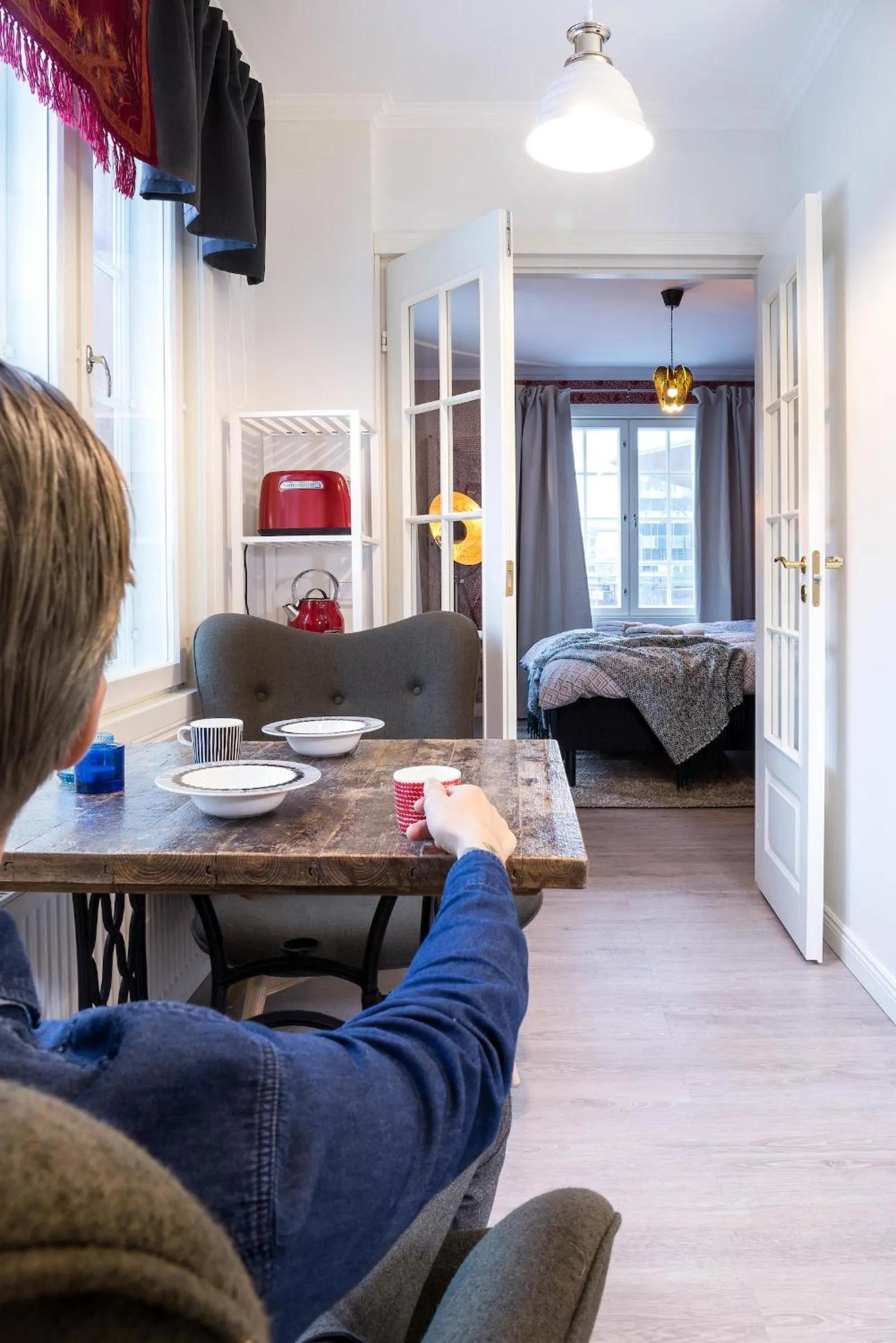 Coffee/tea facilities, Bed in Harmooni Suites