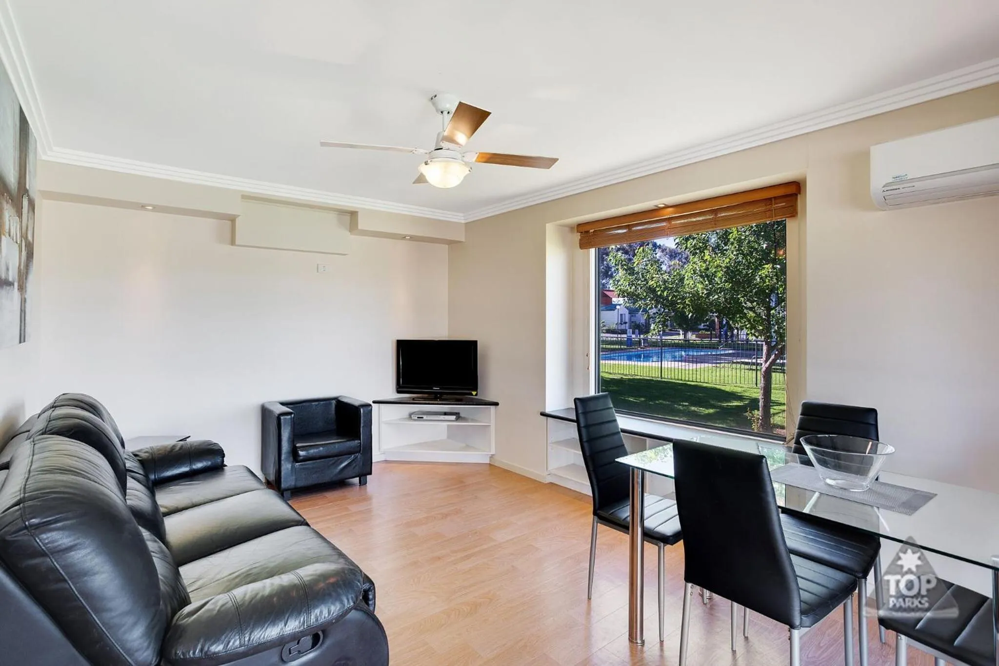 Living room in Boomerang Way Tourist Park