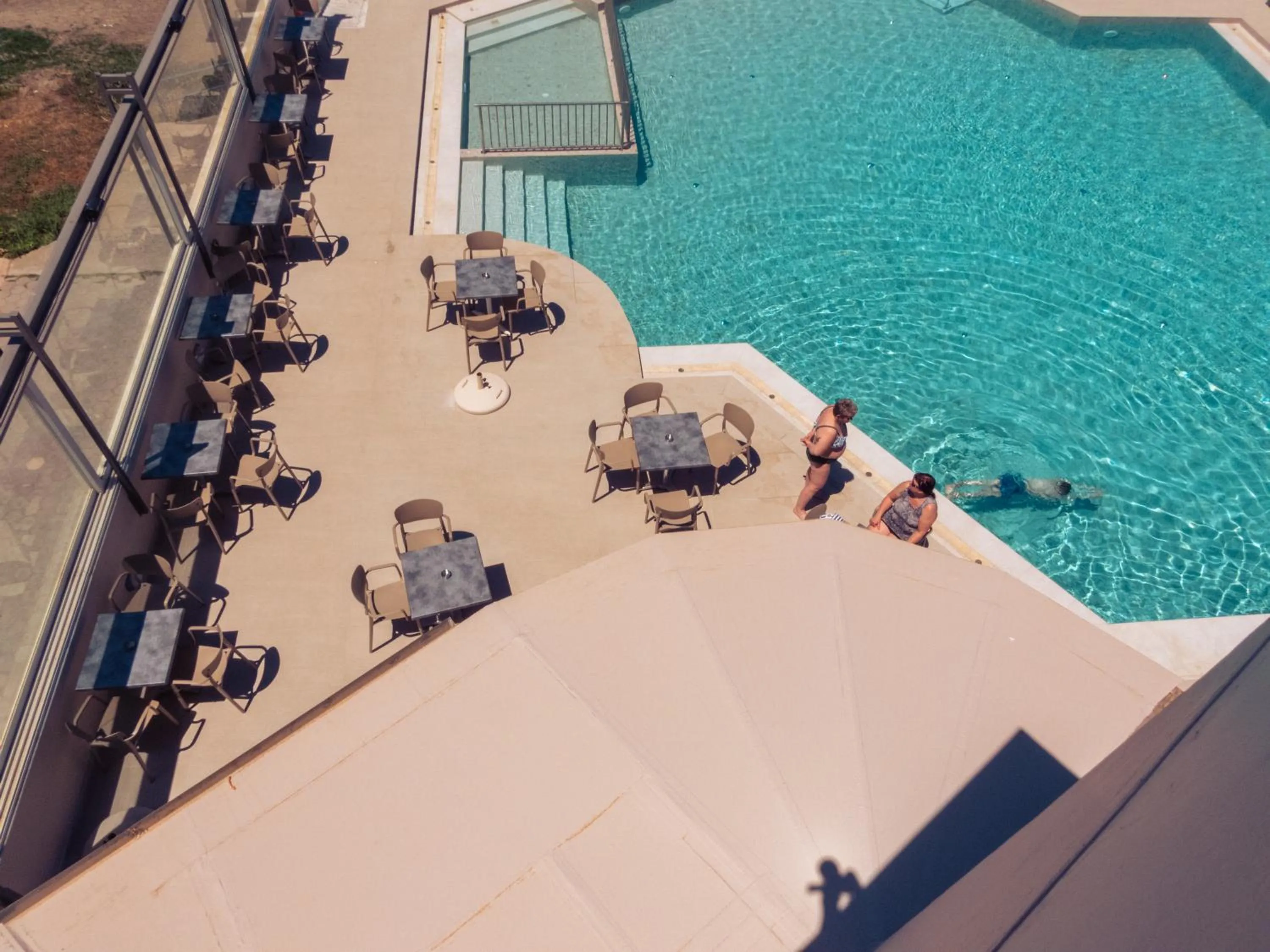 Swimming pool in Chrispy Beach Resort, Agia Marina