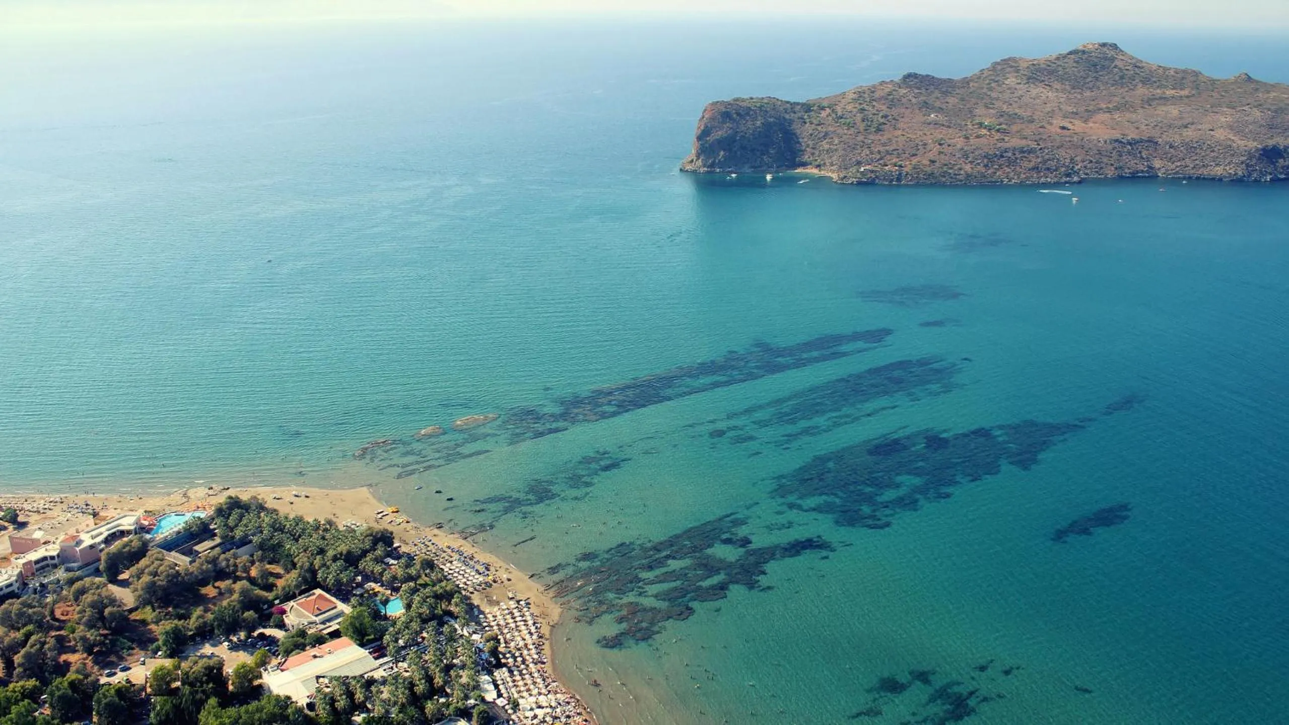 Natural landscape in Chrispy Beach Resort, Agia Marina