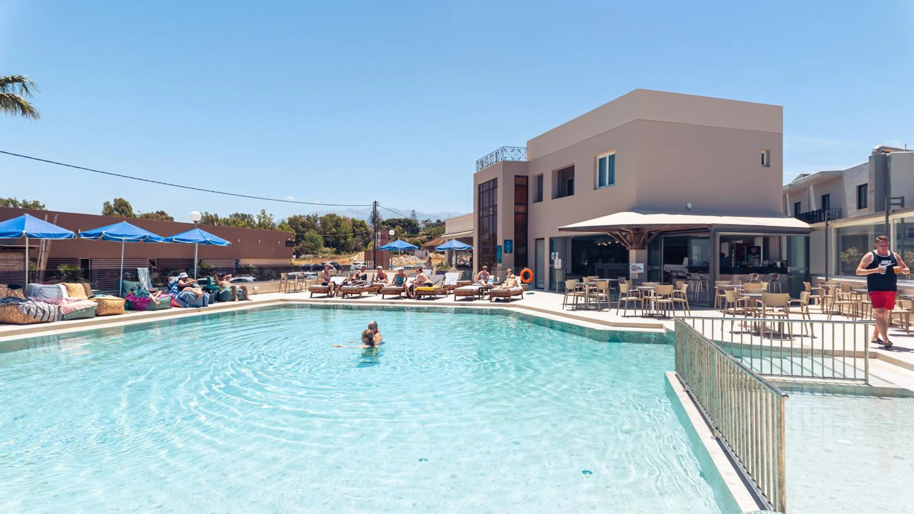 Swimming pool in Chrispy Beach Resort, Agia Marina