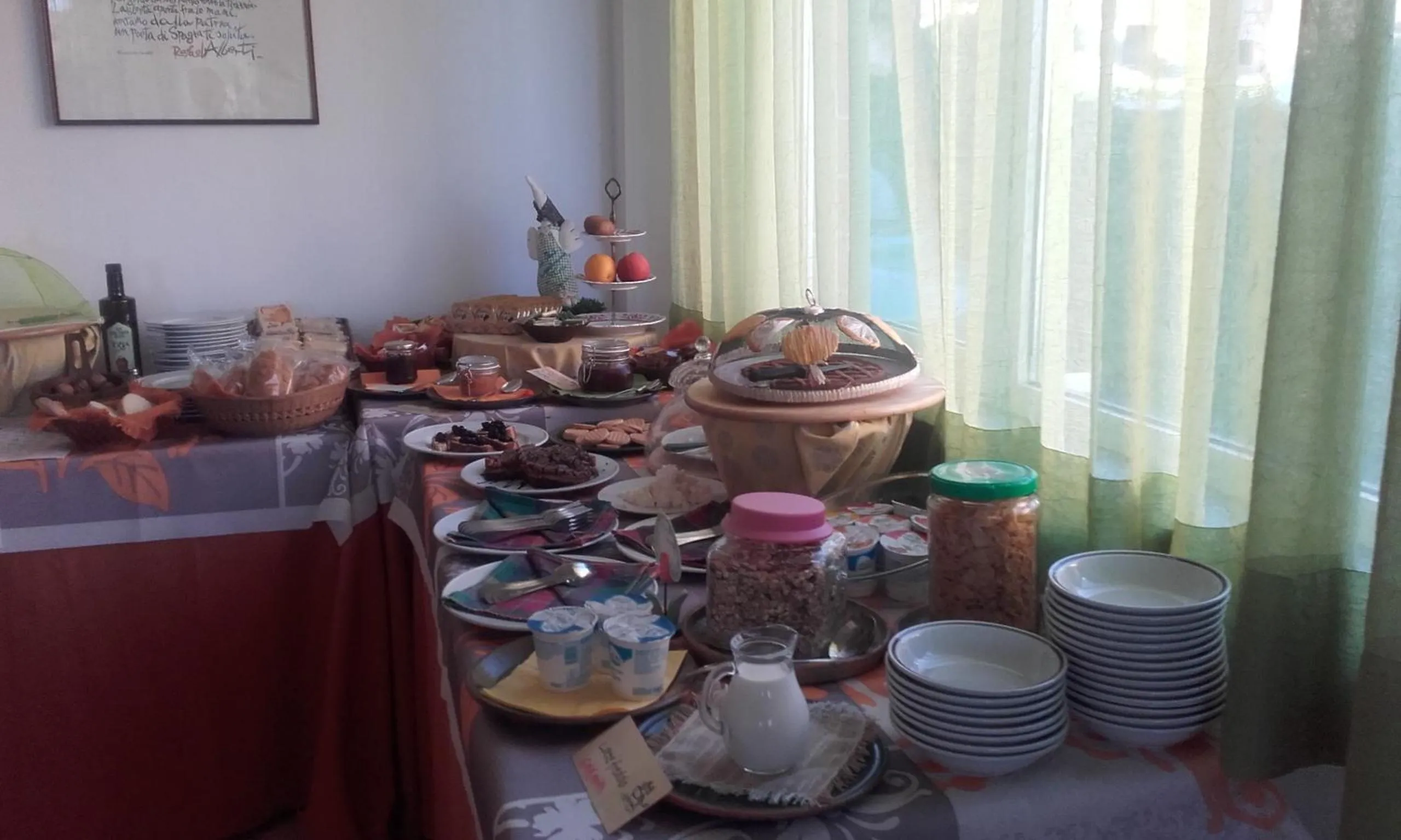 Buffet breakfast in Hotel Ristorante Bagnaia