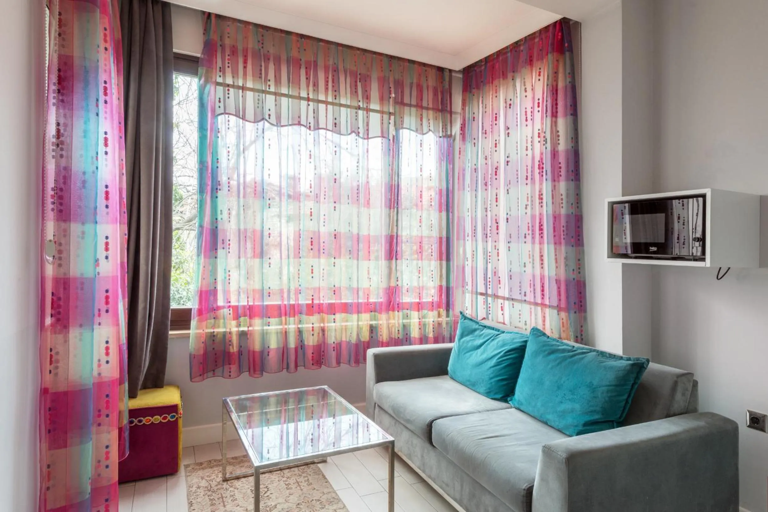 Seating area in Delight Deluxe Aparts