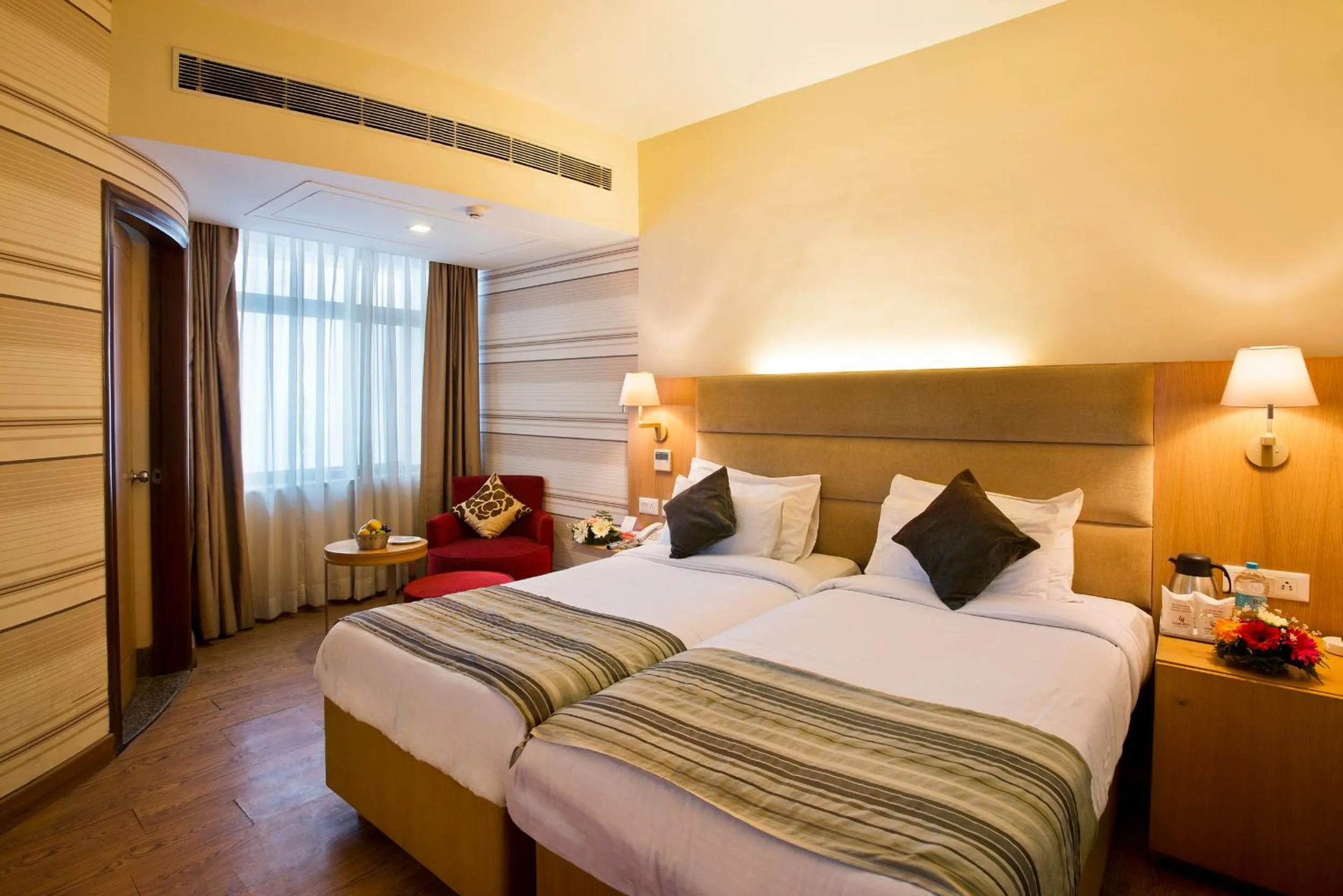 Living room, Bed in The Manor Bareilly by Leisure Hotels