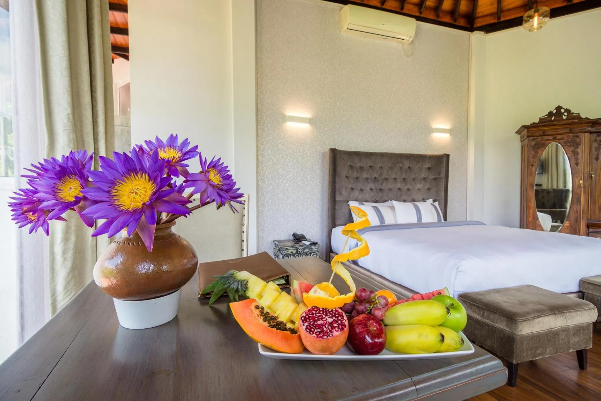 Decorative detail, Bed in Viyana Boutique Hotel