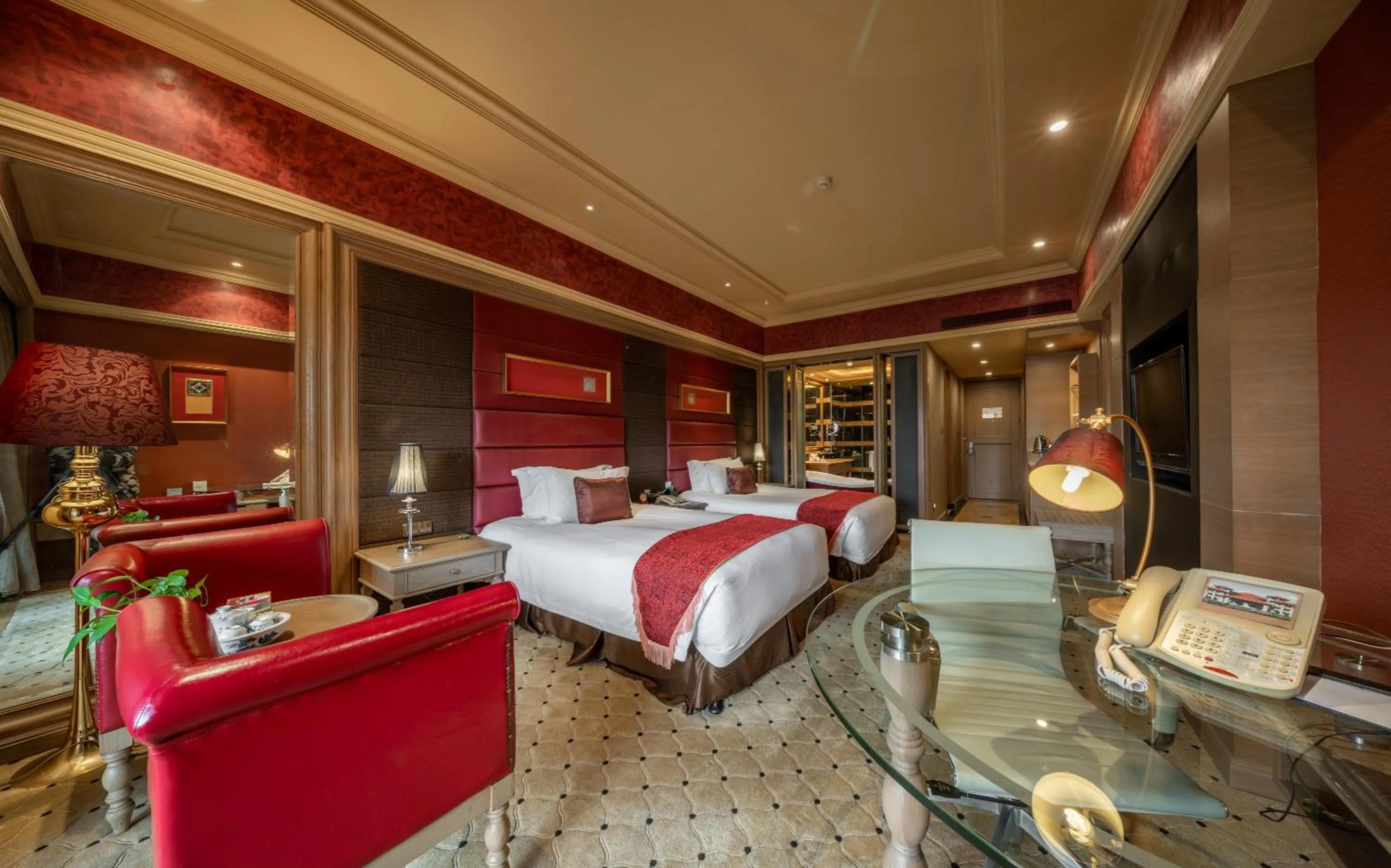 Bed in Jinjiang International Hotel Ganzhou