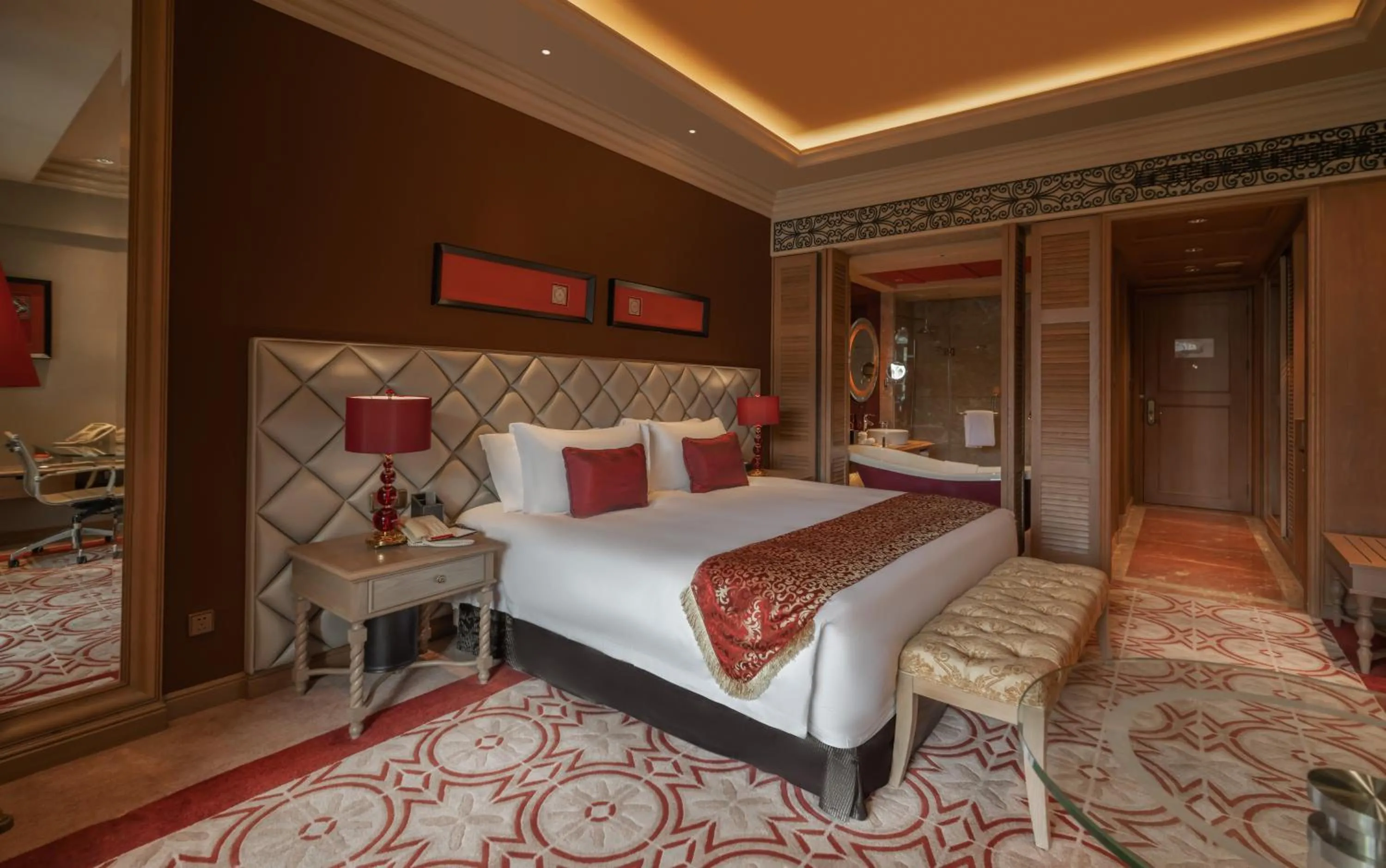 Bed in Jinjiang International Hotel Ganzhou