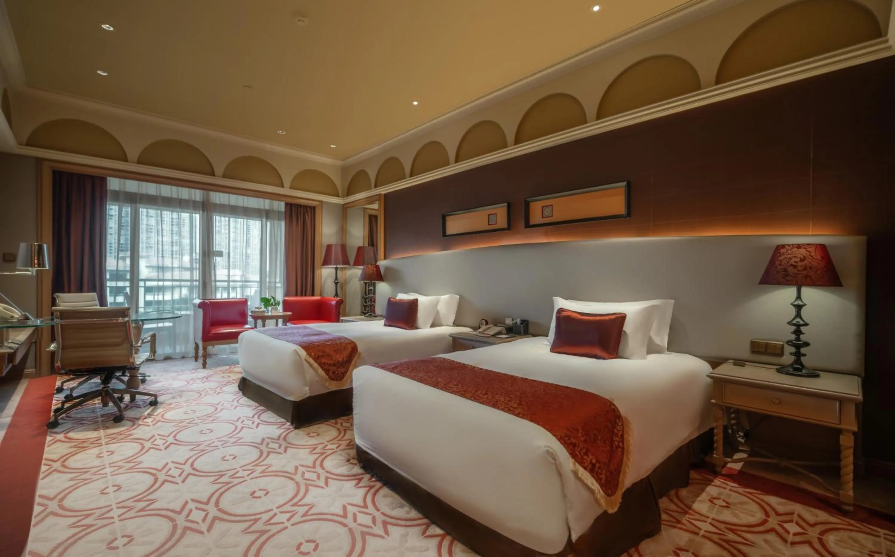 Bed in Jinjiang International Hotel Ganzhou
