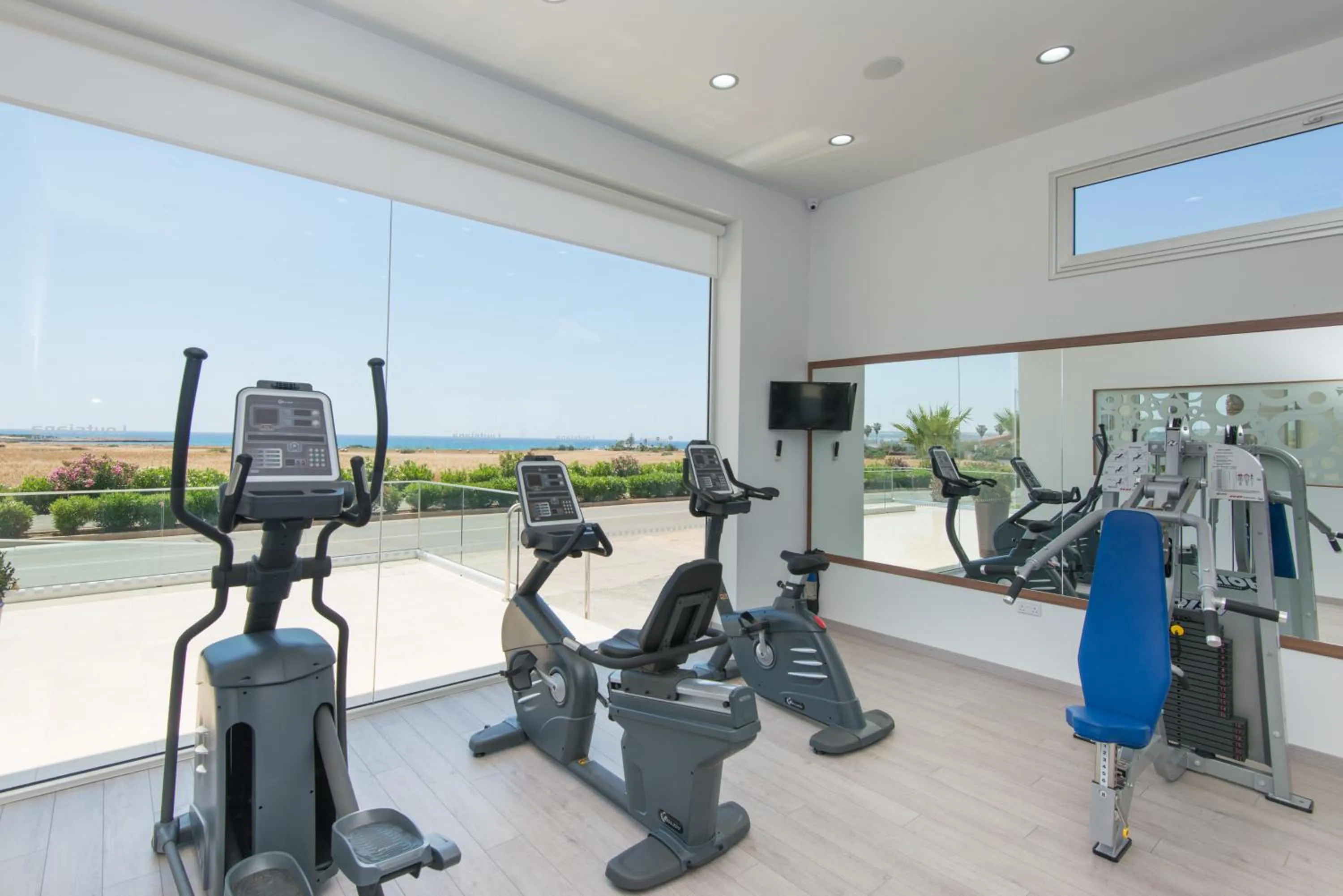 Fitness centre/facilities in Loutsiana Deluxe Apts