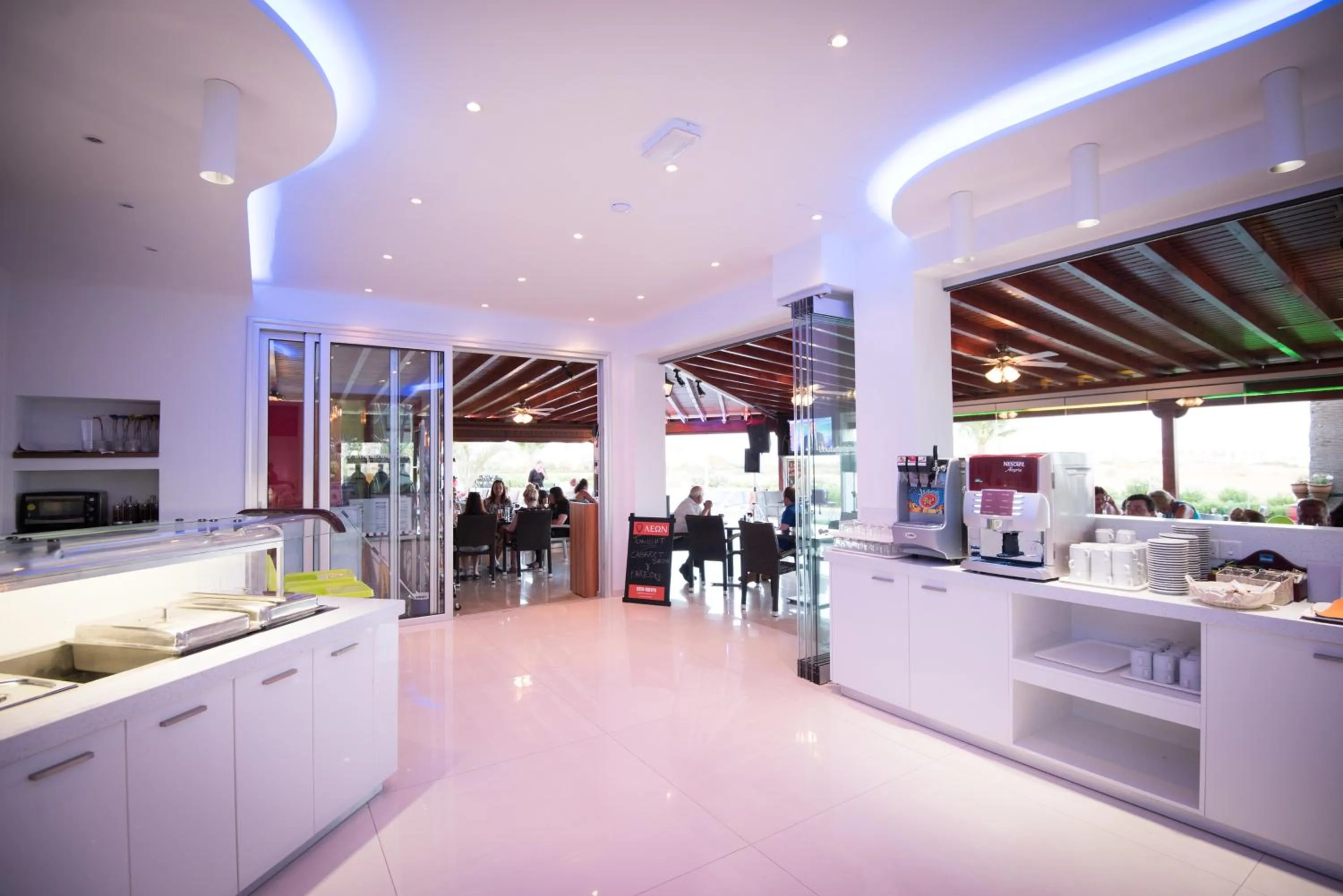 Dining area in Loutsiana Deluxe Apts