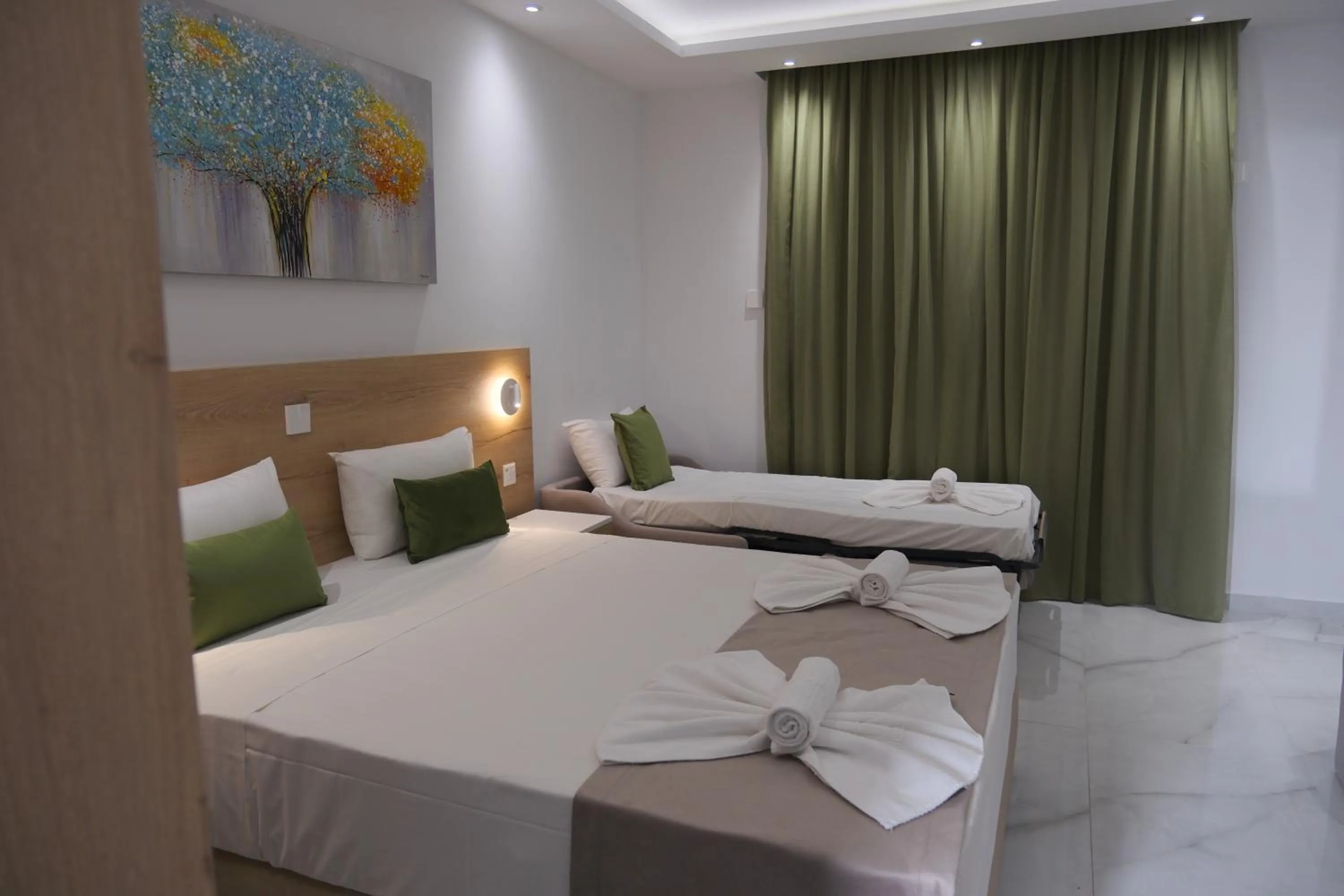 Bedroom, Bed in Loutsiana Deluxe Apts