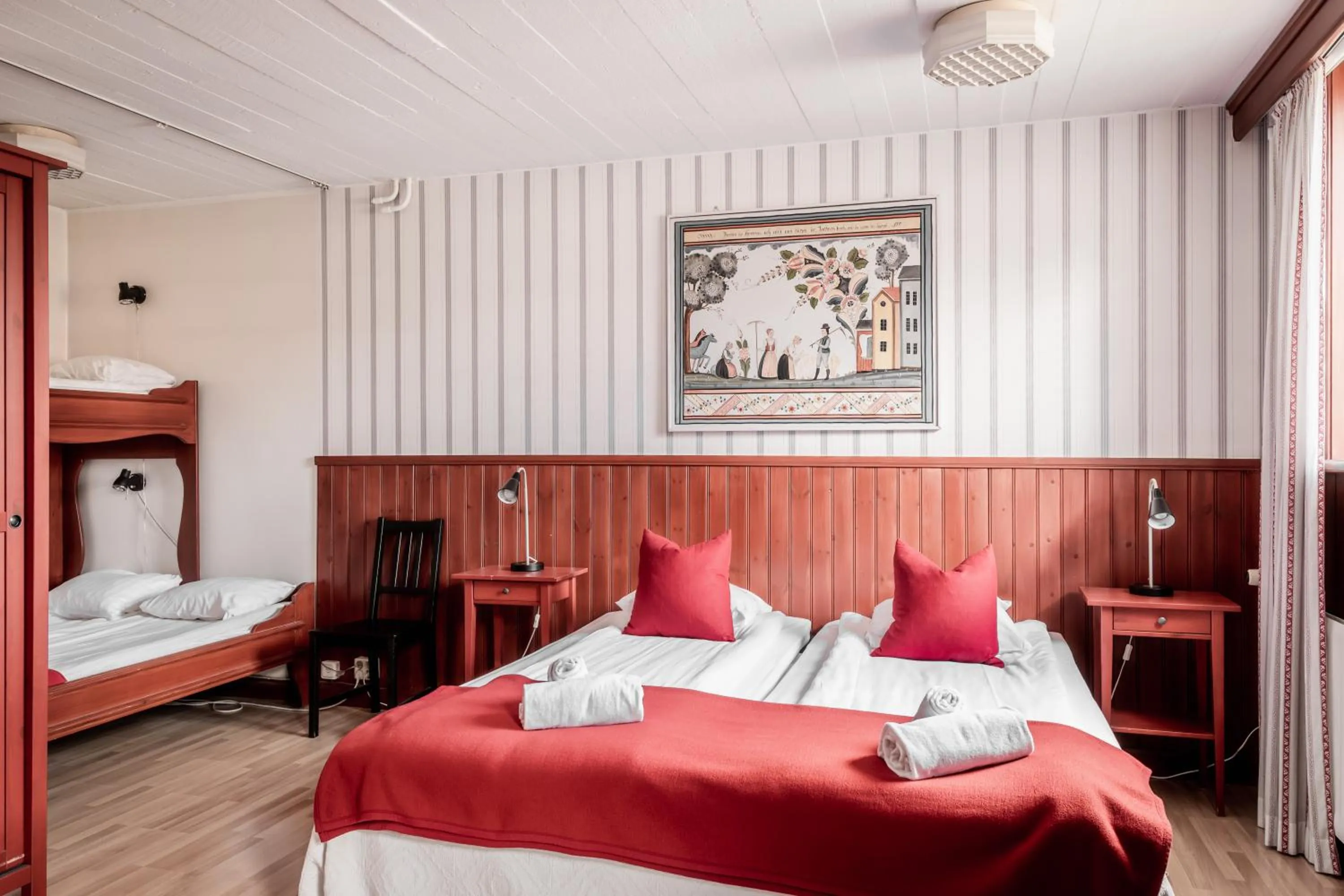 Bed in Hotell Klockargården