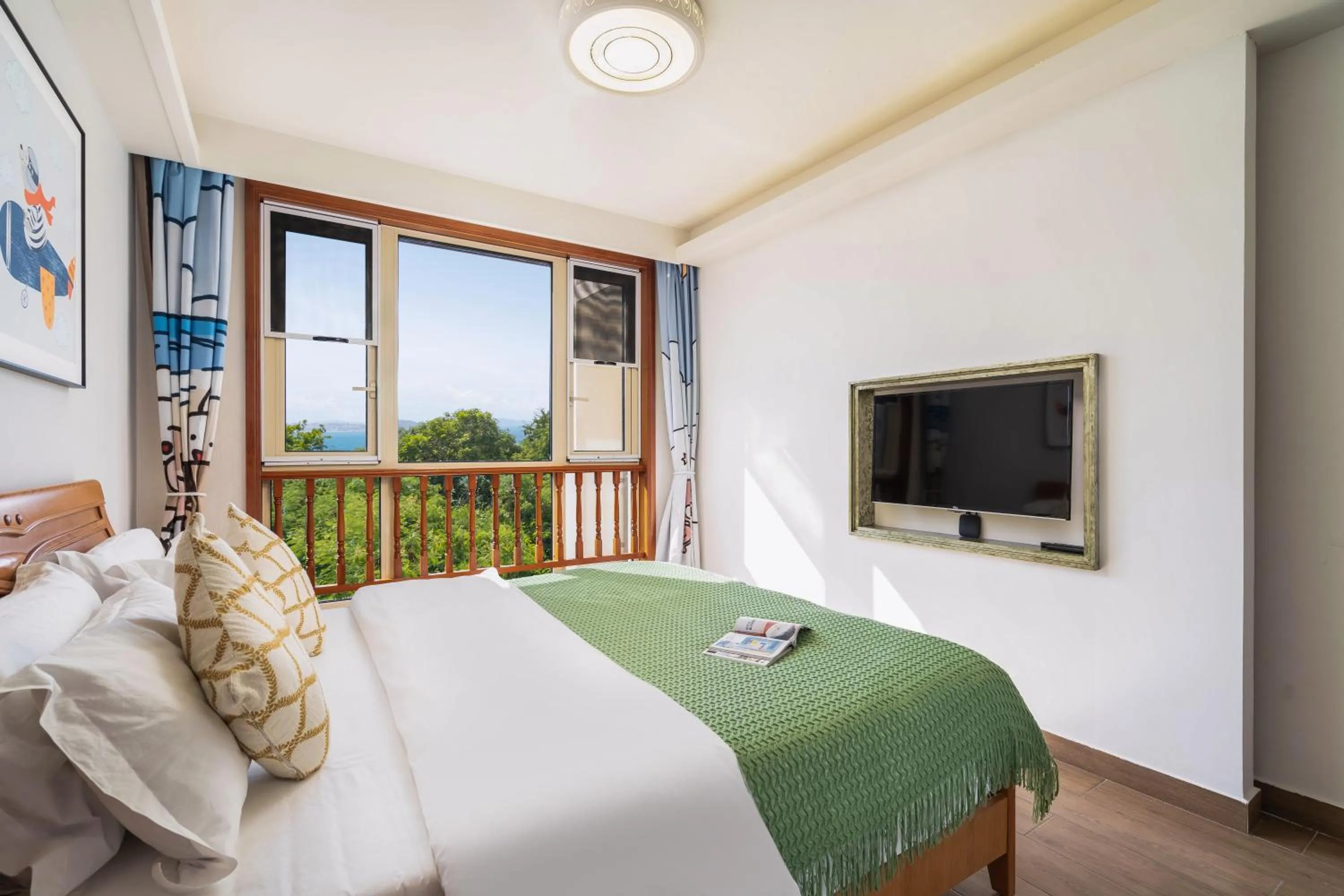 Bedroom, Bed in Sanya Yikehai View Apartments