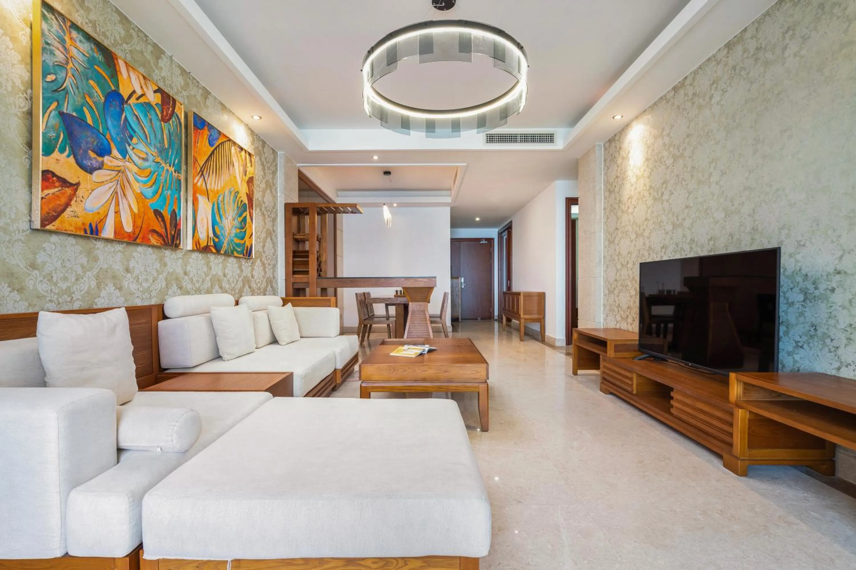 Living room in Sanya Yikehai View Apartments