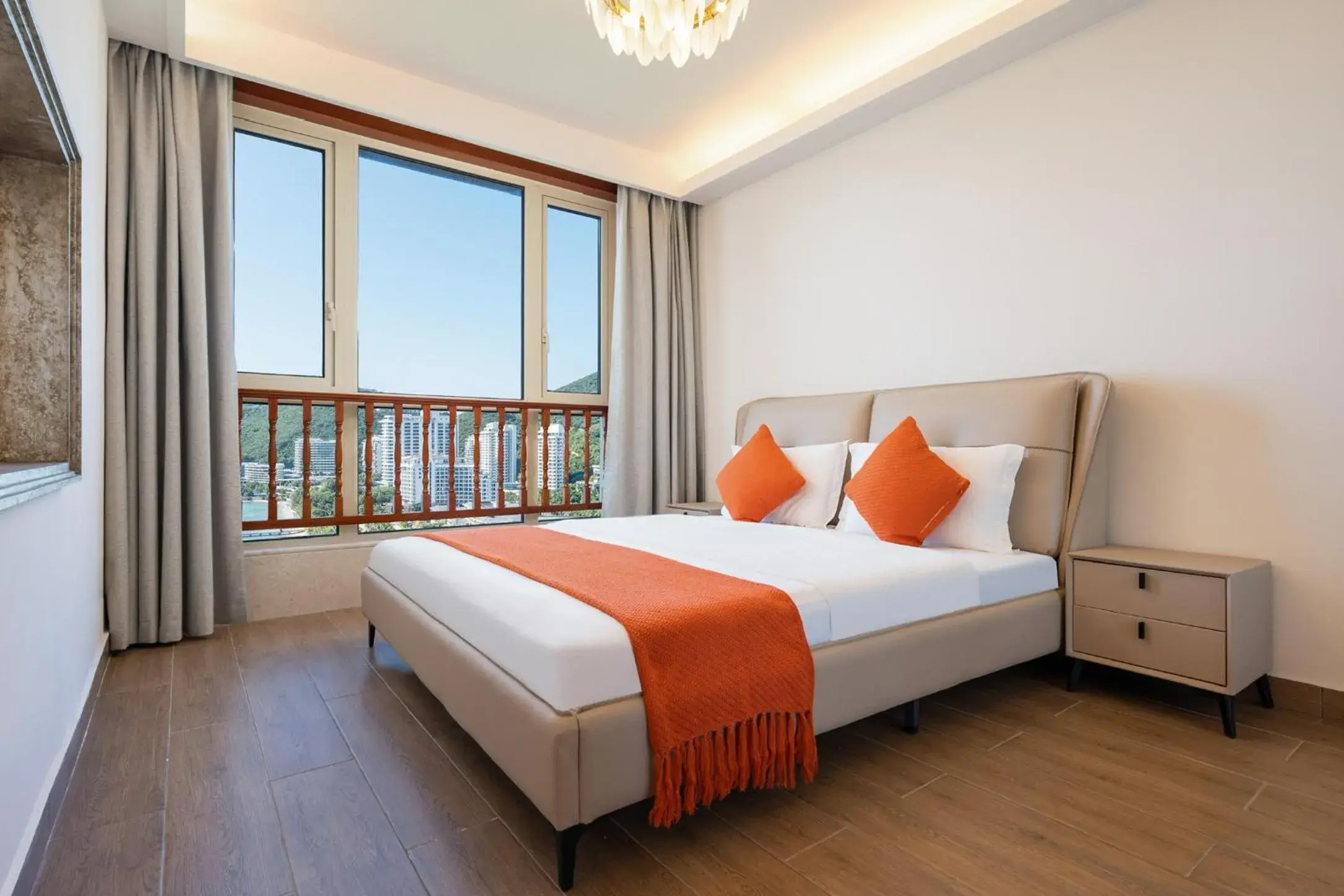 Bed in Sanya Yikehai View Apartments Bed in Sanya Yikehai View Apartments