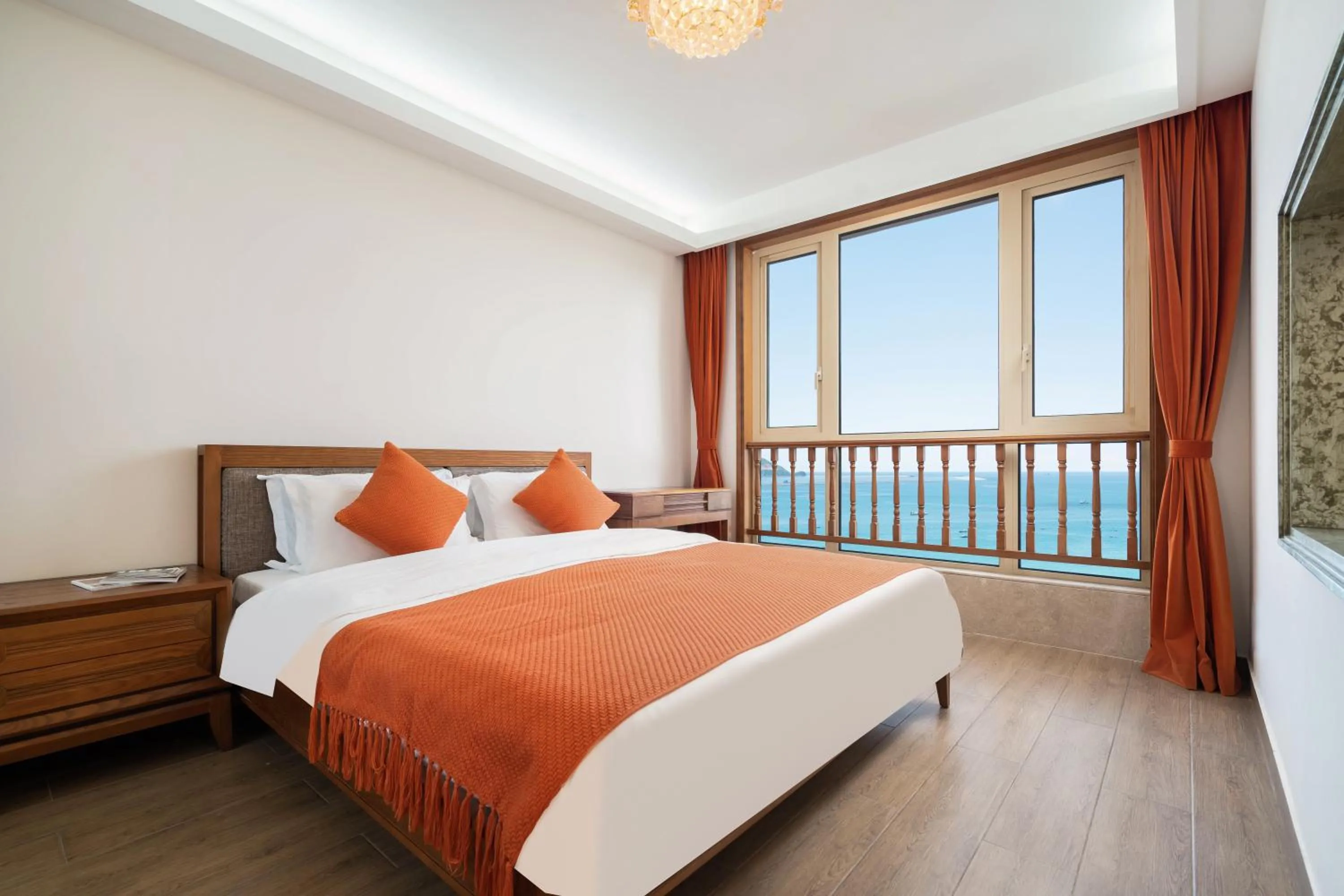 Bedroom, Bed in Sanya Yikehai View Apartments