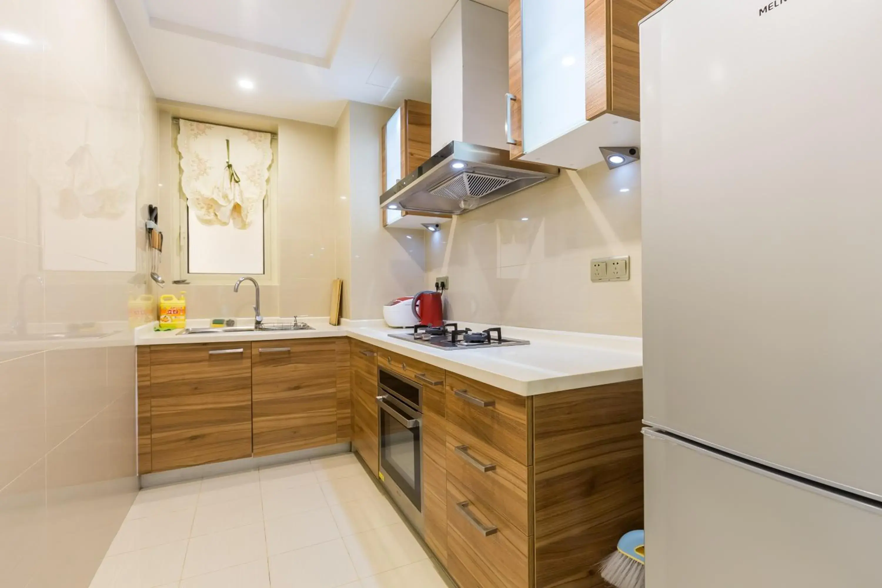 Kitchen or kitchenette in Sanya Yikehai View Apartments Kitchen or kitchenette in Sanya Yikehai View Apartments