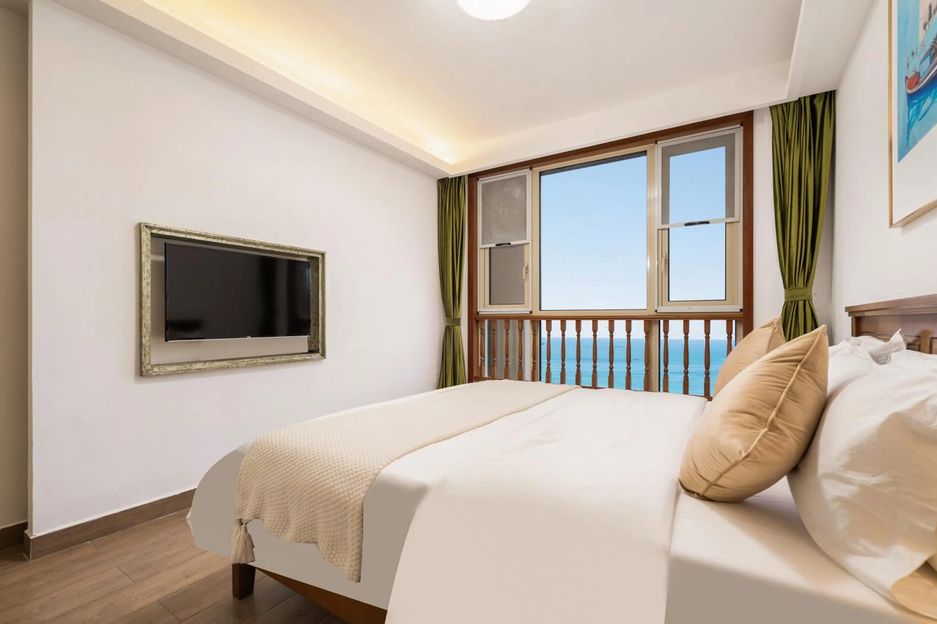 Bedroom, Bed in Sanya Yikehai View Apartments