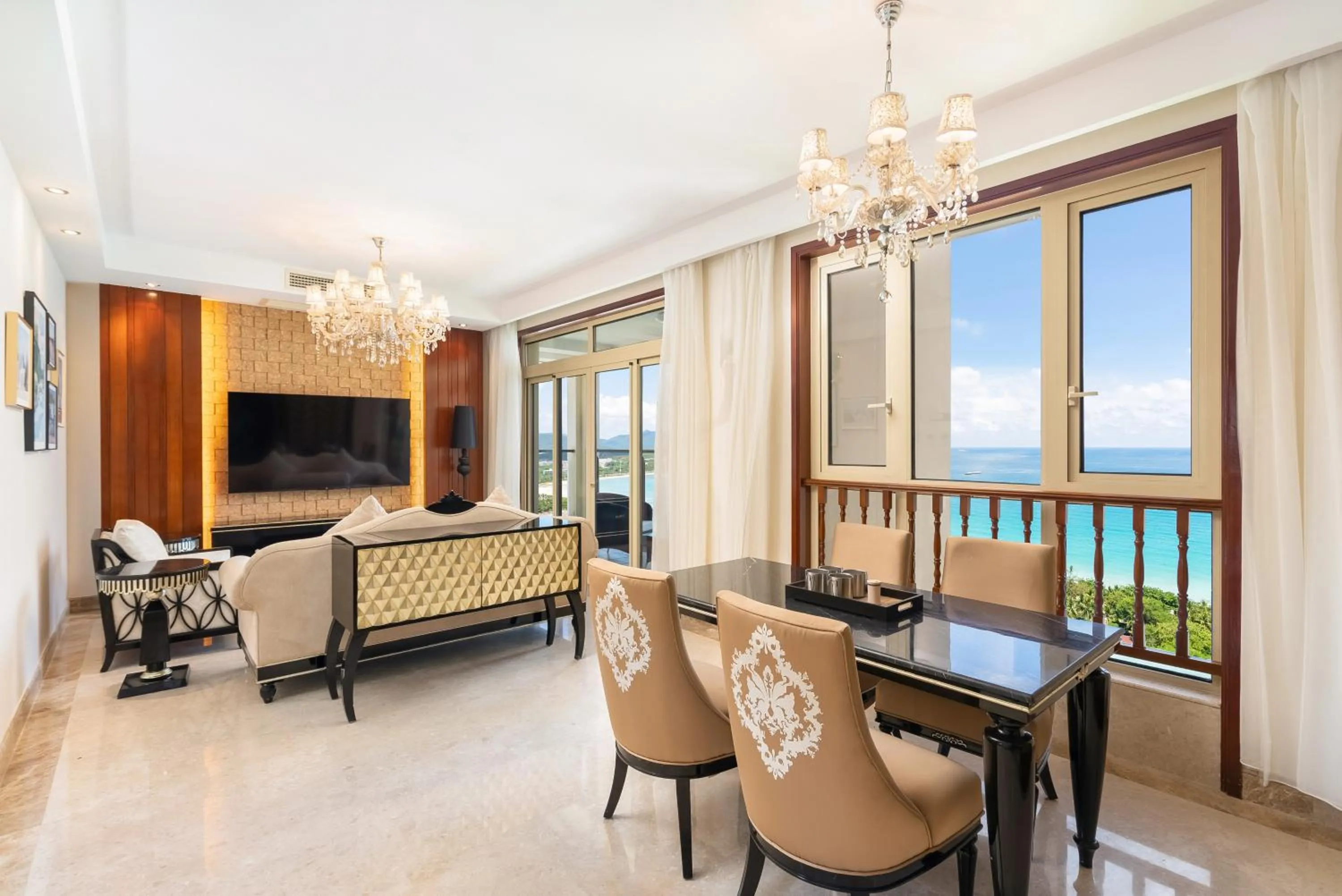 Living room in Sanya Yikehai View Apartments