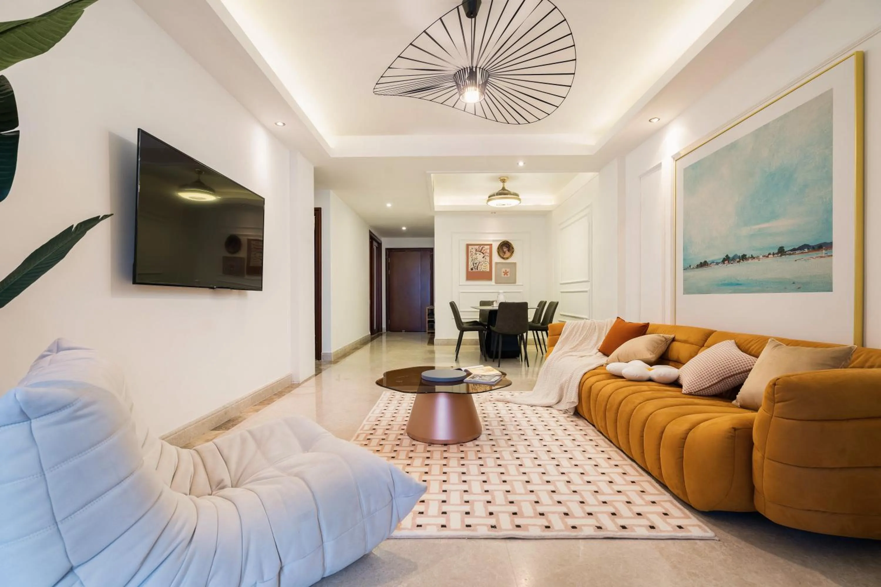 Living room in Sanya Yikehai View Apartments