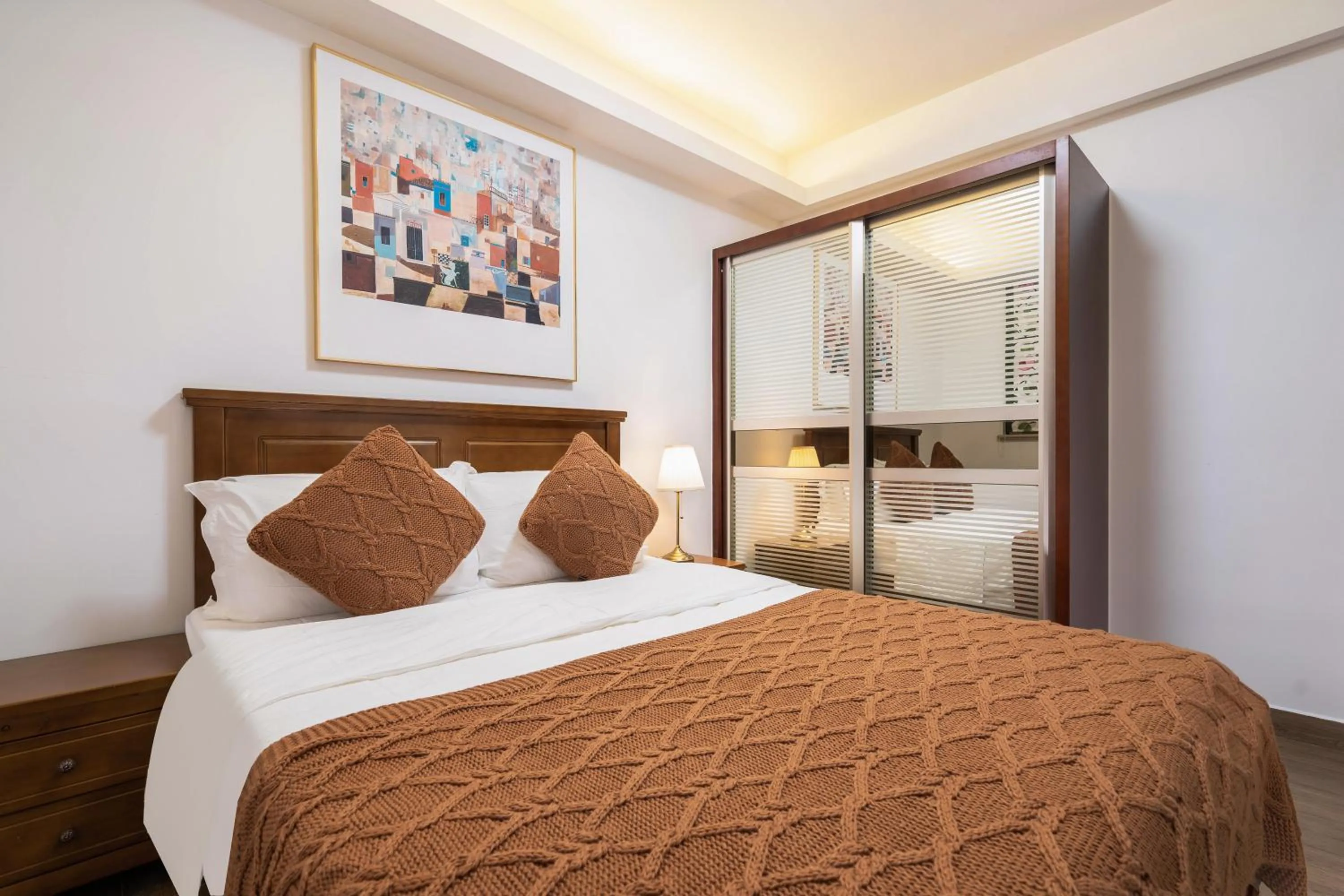 Bedroom, Bed in Sanya Yikehai View Apartments