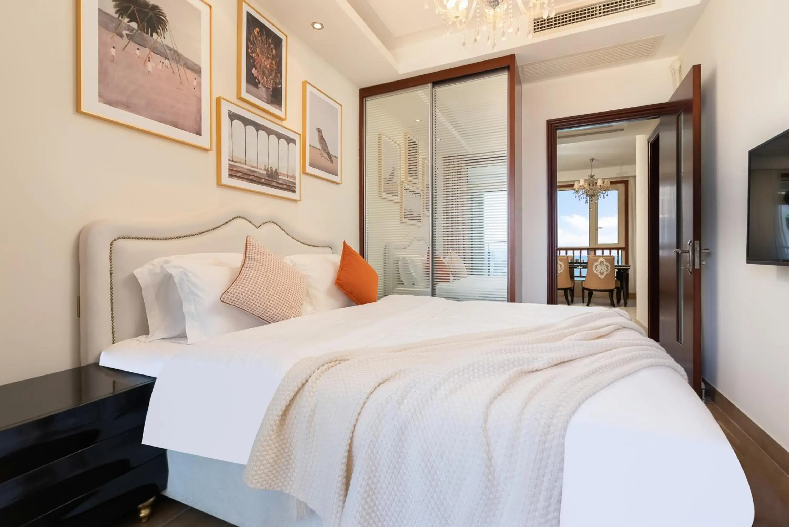 Bed in Sanya Yikehai View Apartments Bed in Sanya Yikehai View Apartments