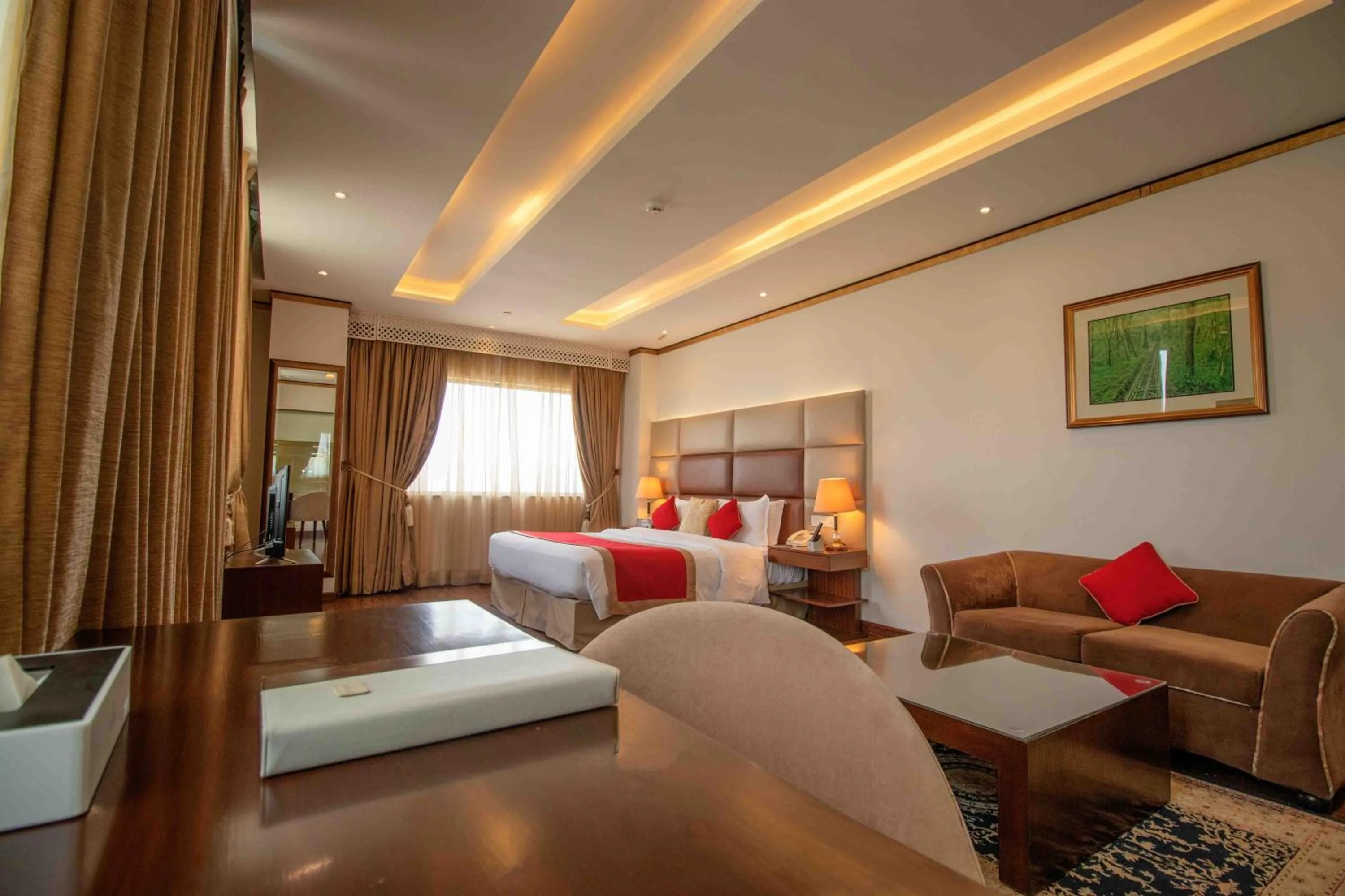 Bed in Luxus Grand Hotel