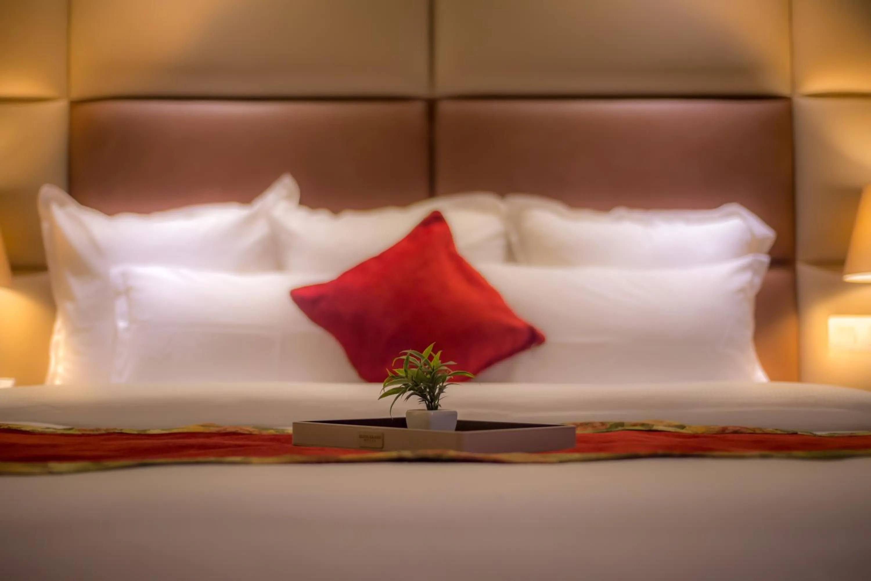 Bed in Luxus Grand Hotel