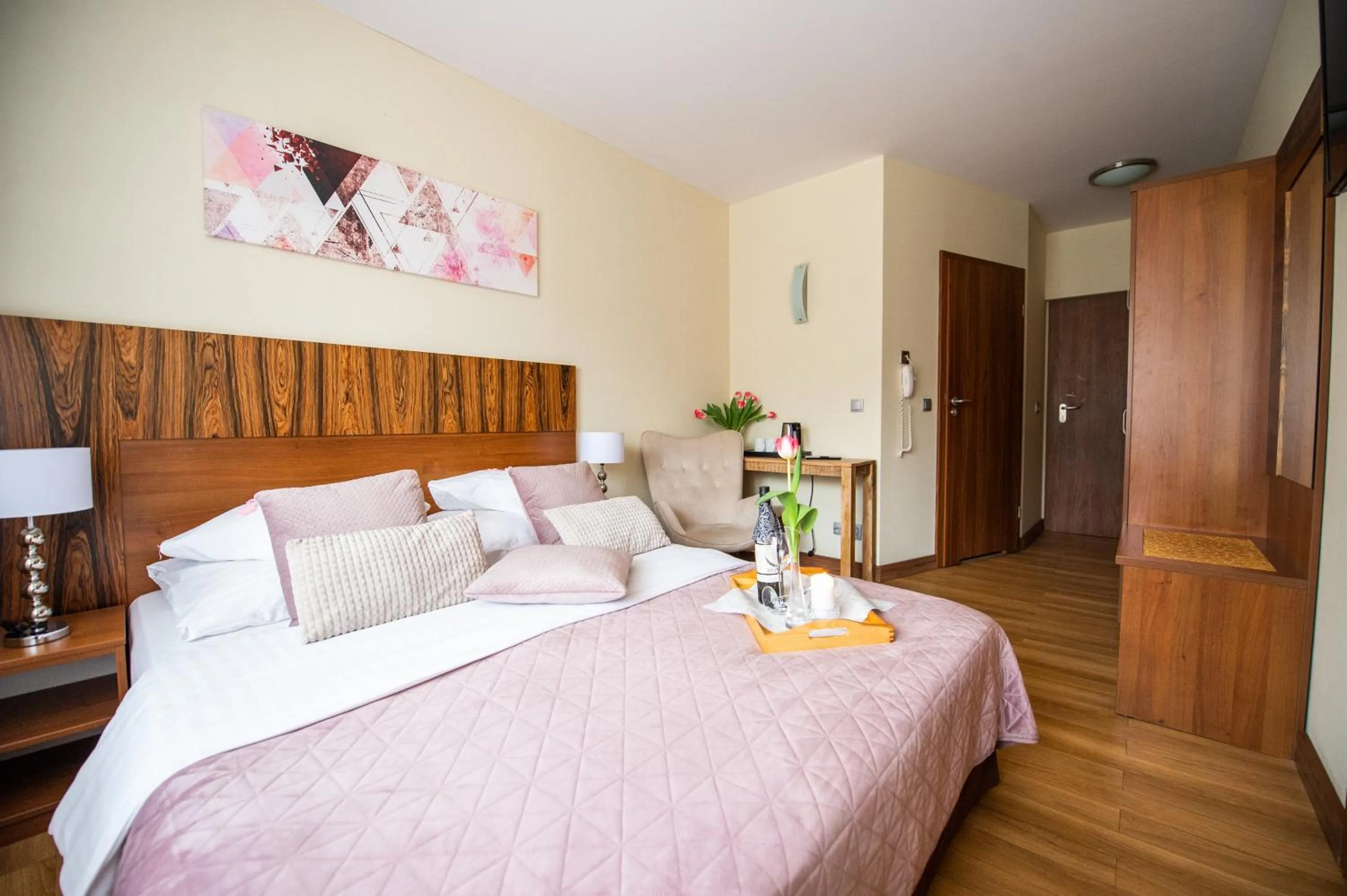 Bed in Hotel Ostaniec