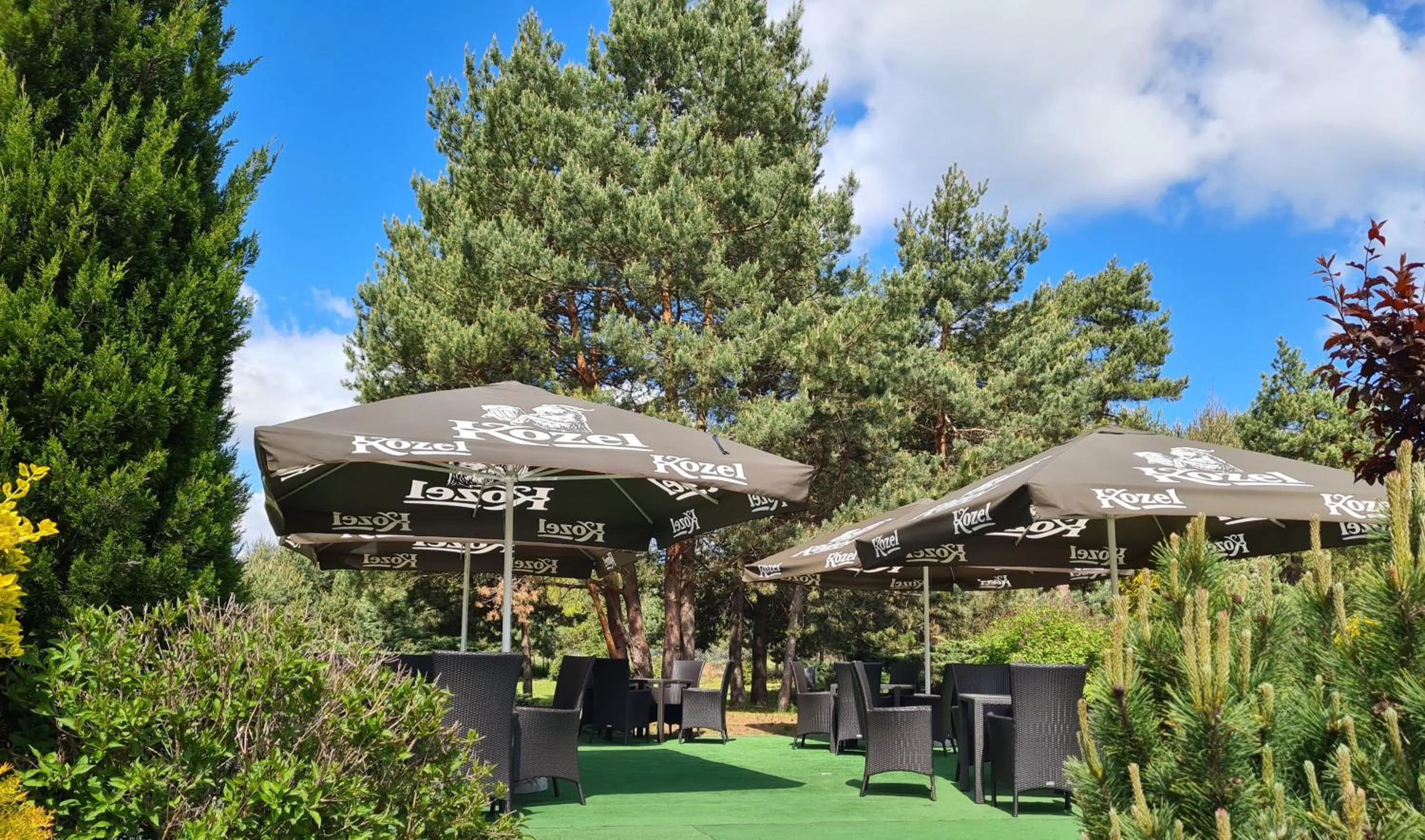 Garden in Hotel Ostaniec
