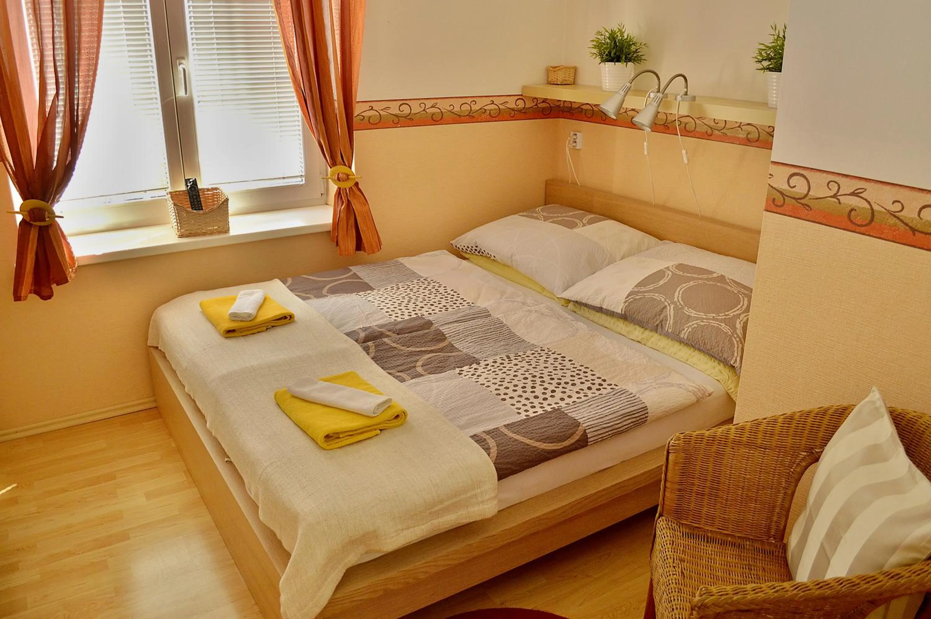 Bed in Hotel Florian