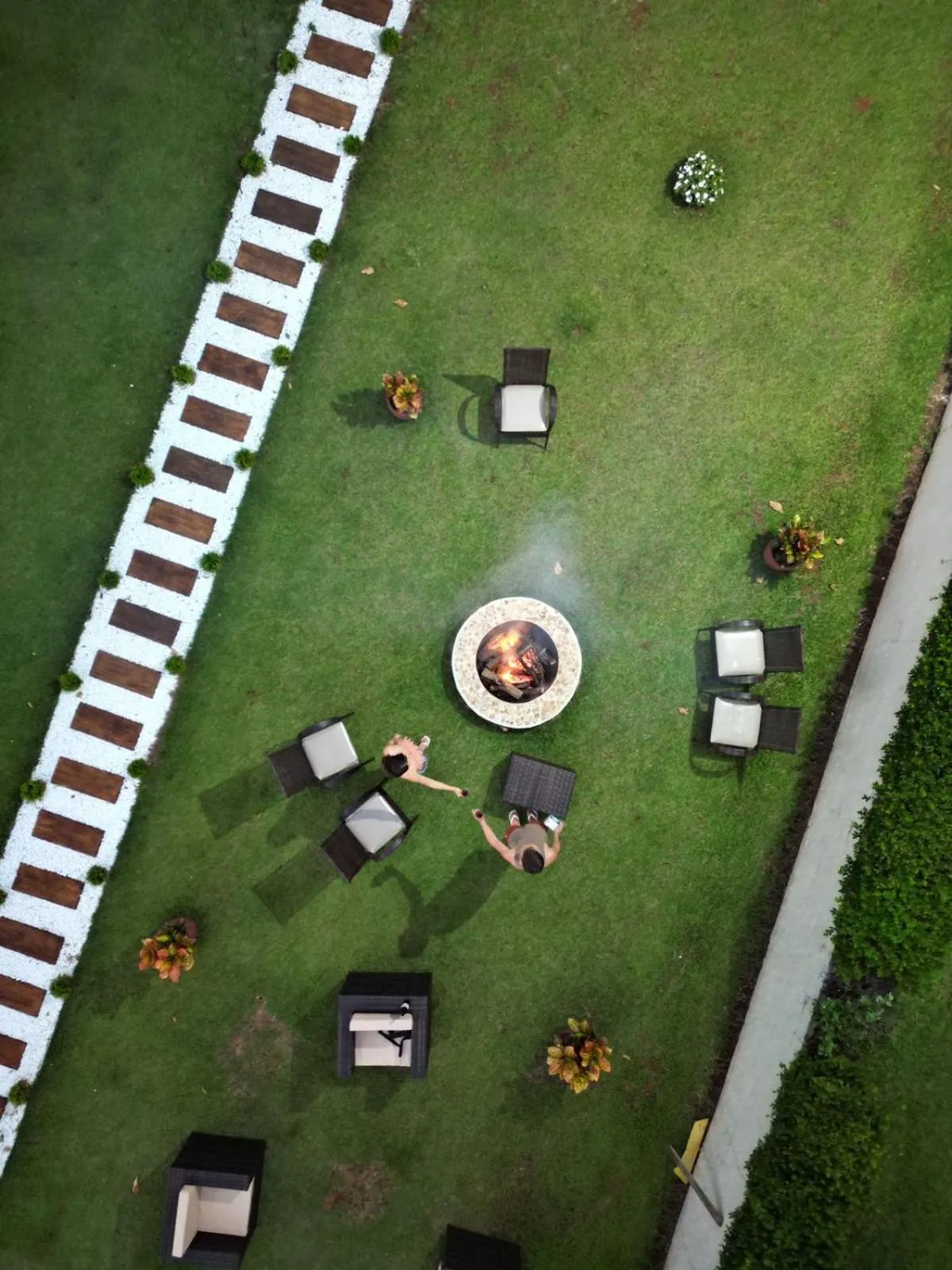 Evening entertainment in Pousada Flores do Campo