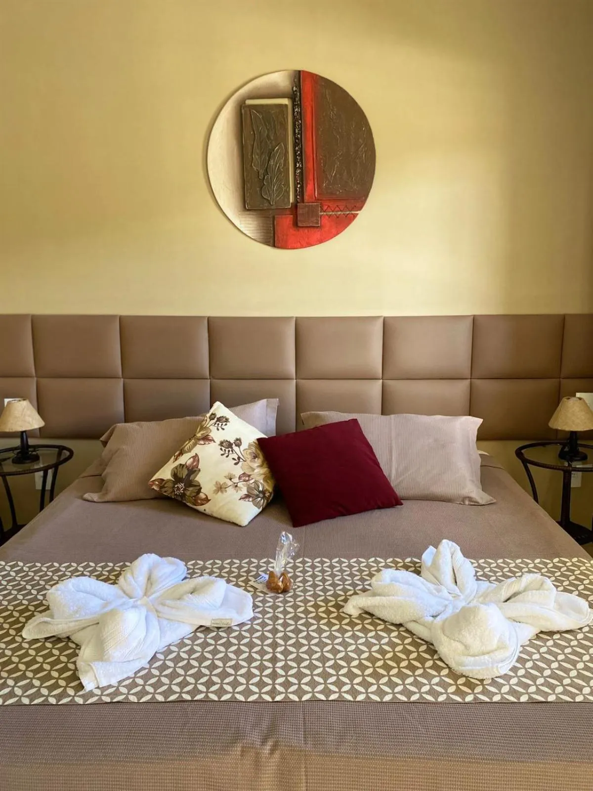 Bed in Pousada Flores do Campo