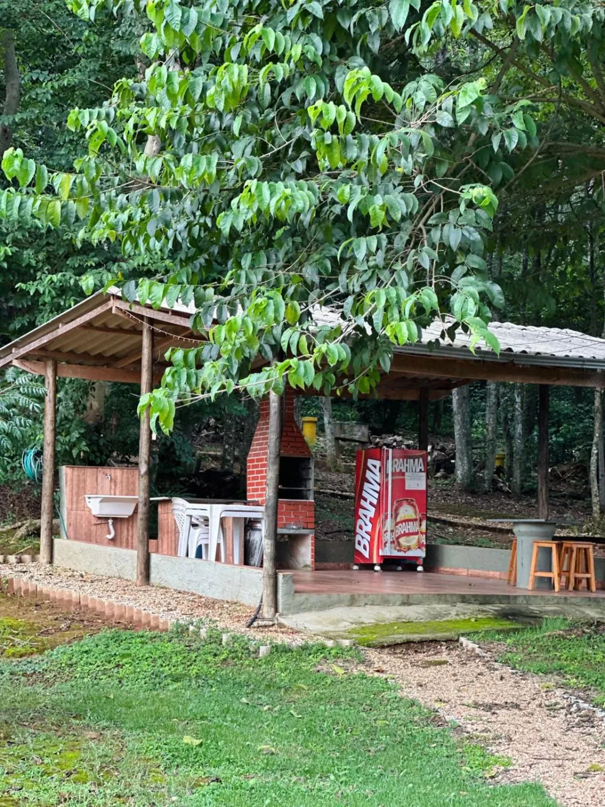 BBQ facilities in Pousada Flores do Campo