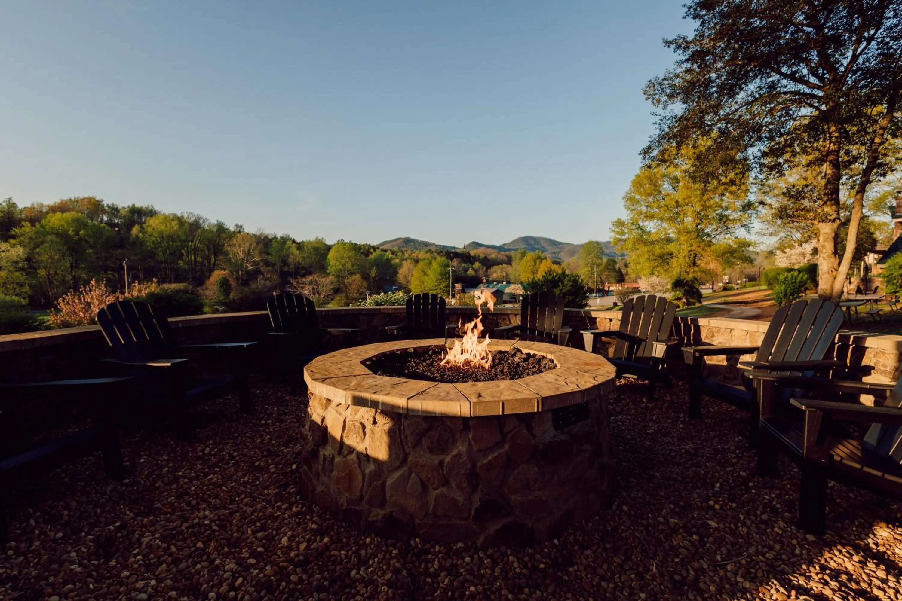 fireplace in Tremont Lodge & Resort