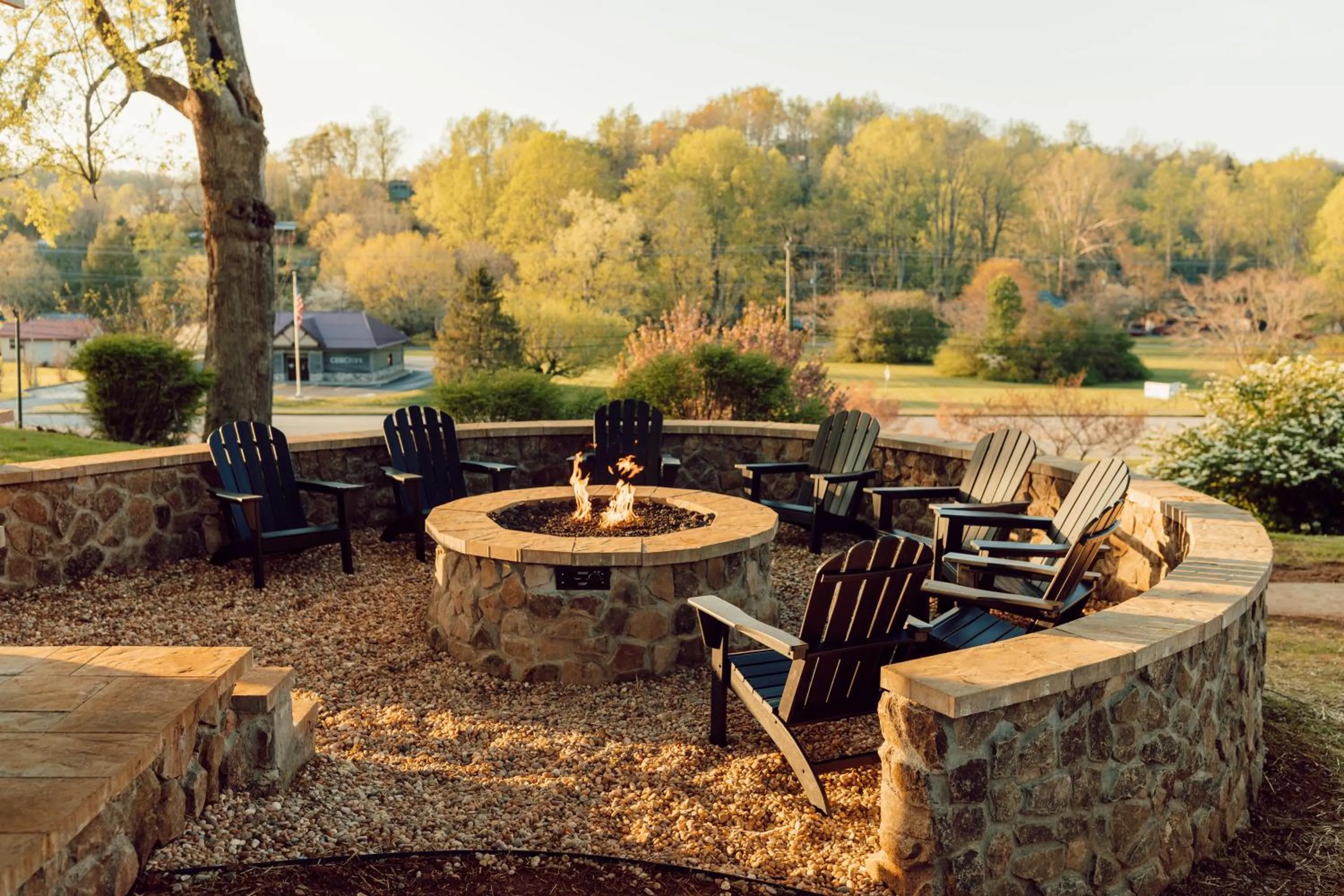 fireplace in Tremont Lodge & Resort