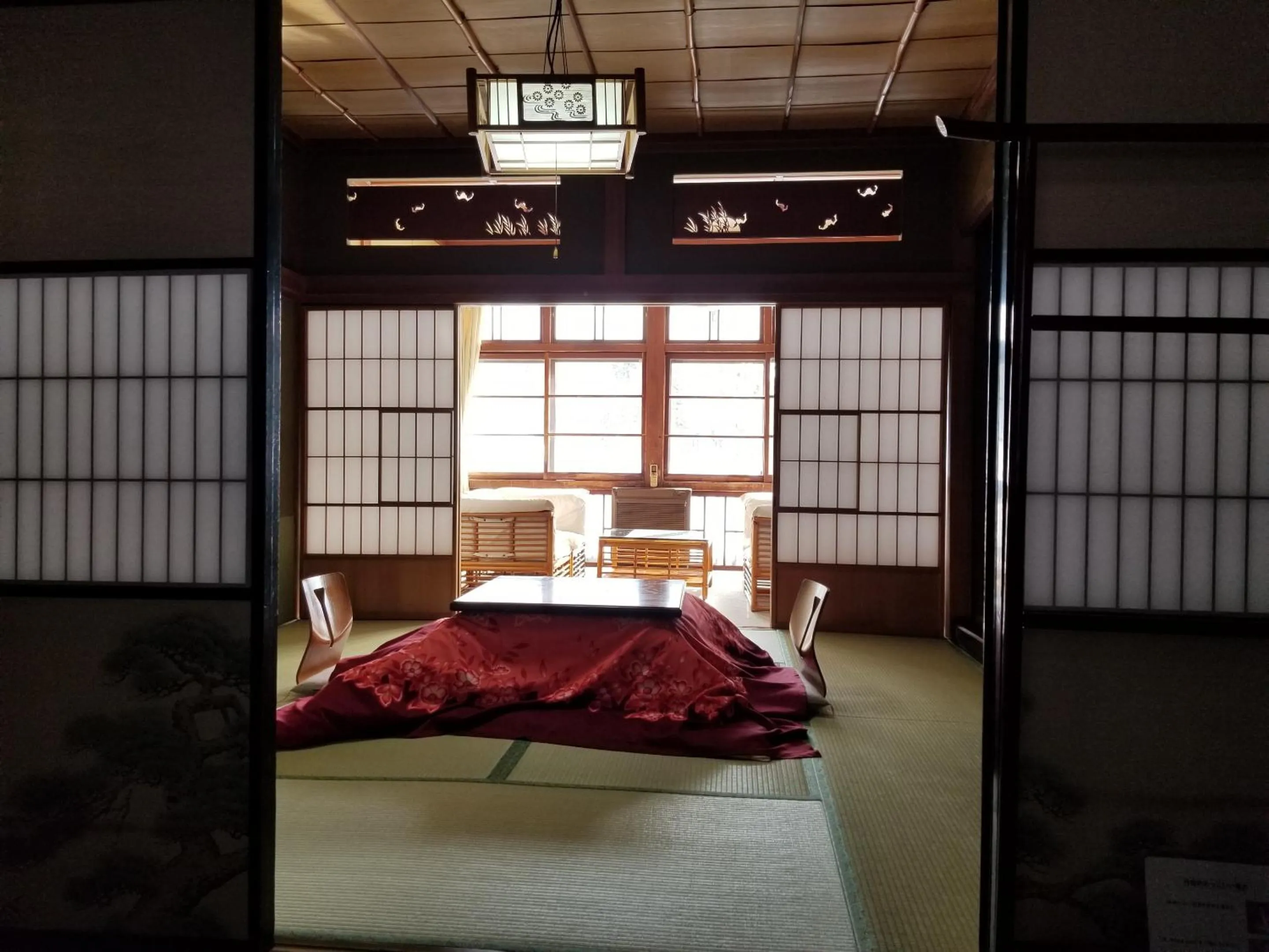 Photo of the whole room, Bed in Ryounkaku Matsunoyama onsen