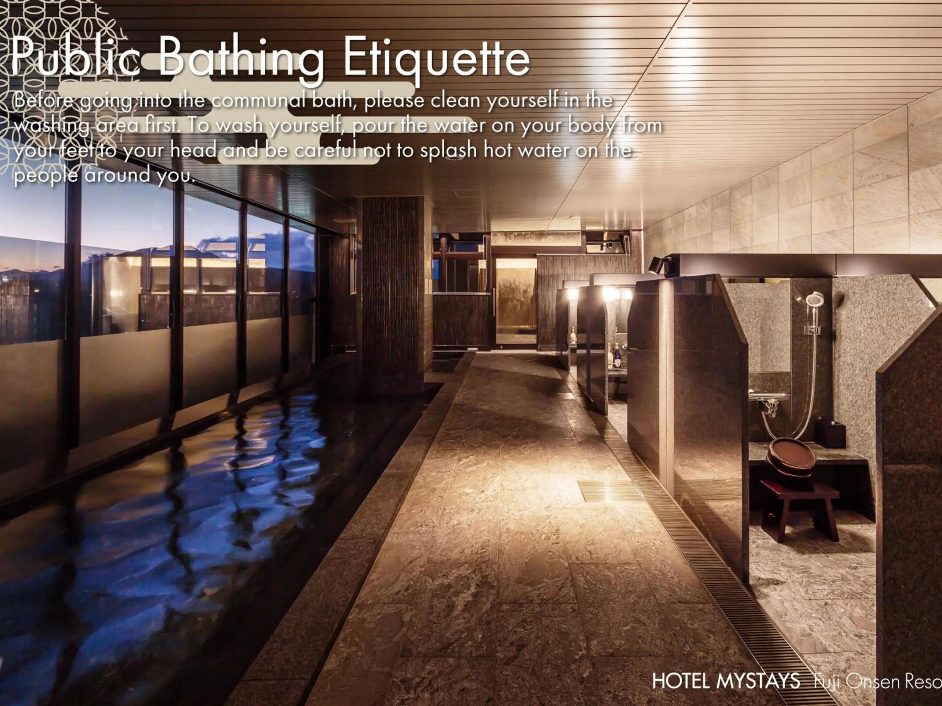 Hot Spring Bath in HOTEL MYSTAYS Fuji Onsen Resort