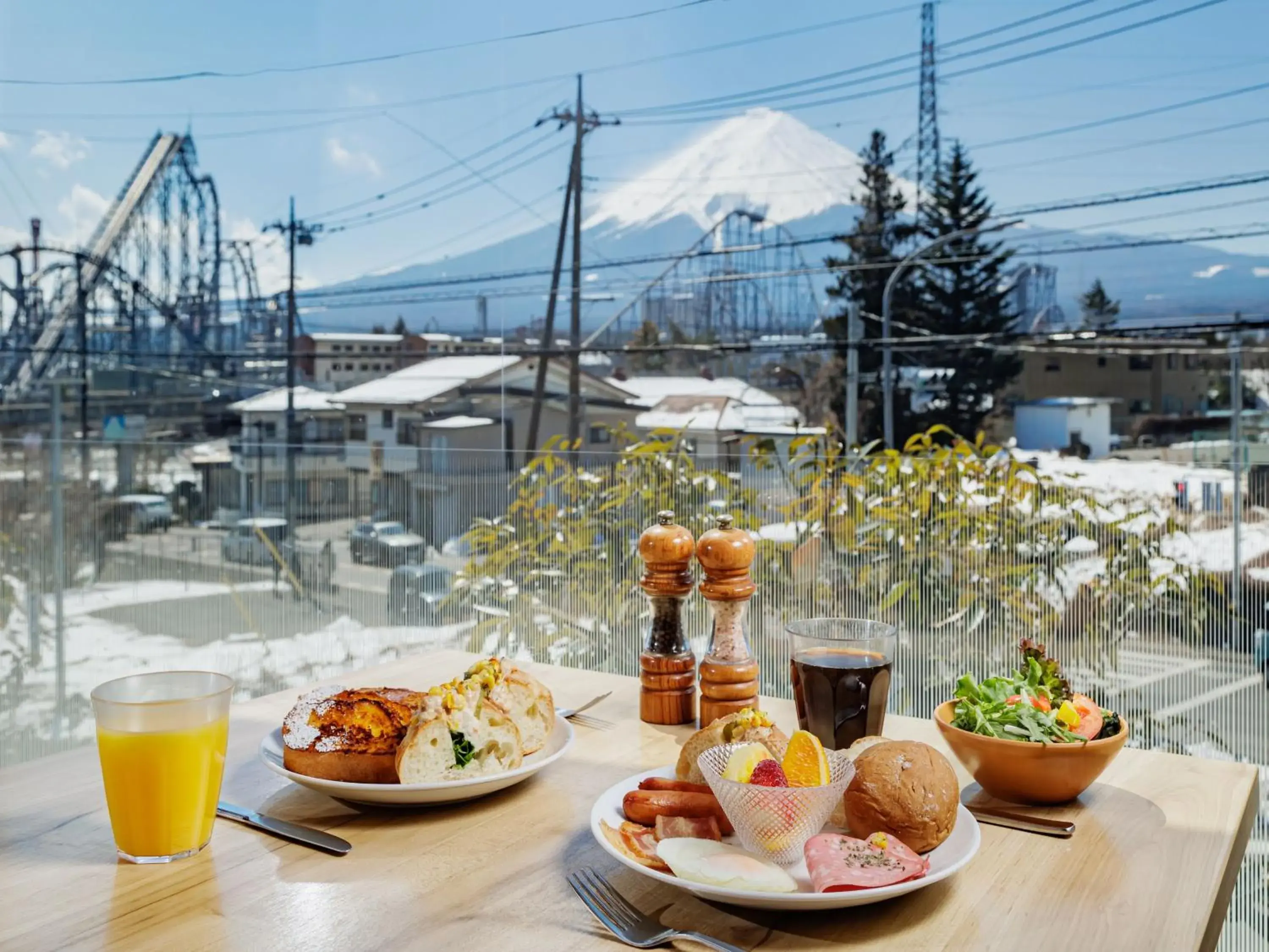 Buffet breakfast in HOTEL MYSTAYS Fuji Onsen Resort Buffet breakfast in HOTEL MYSTAYS Fuji Onsen Resort