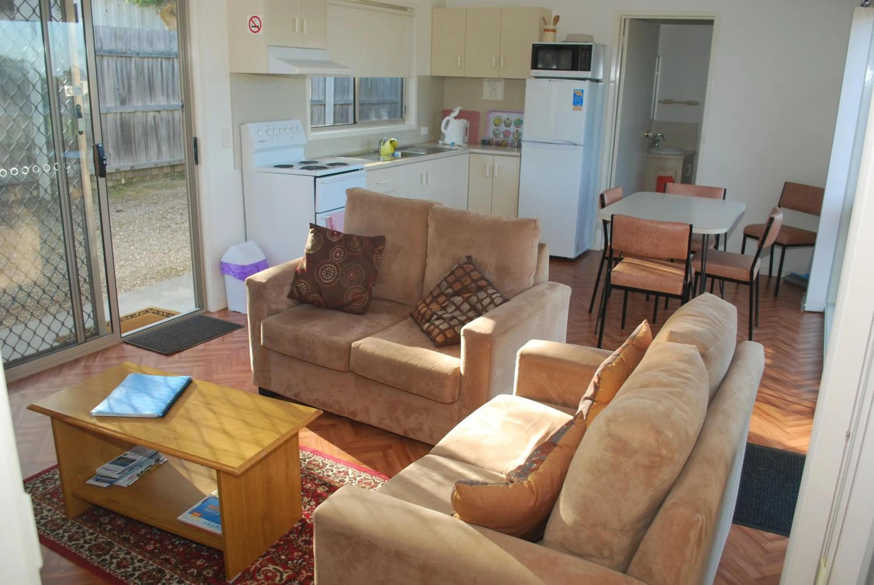 Living room in Lookout Holiday Units