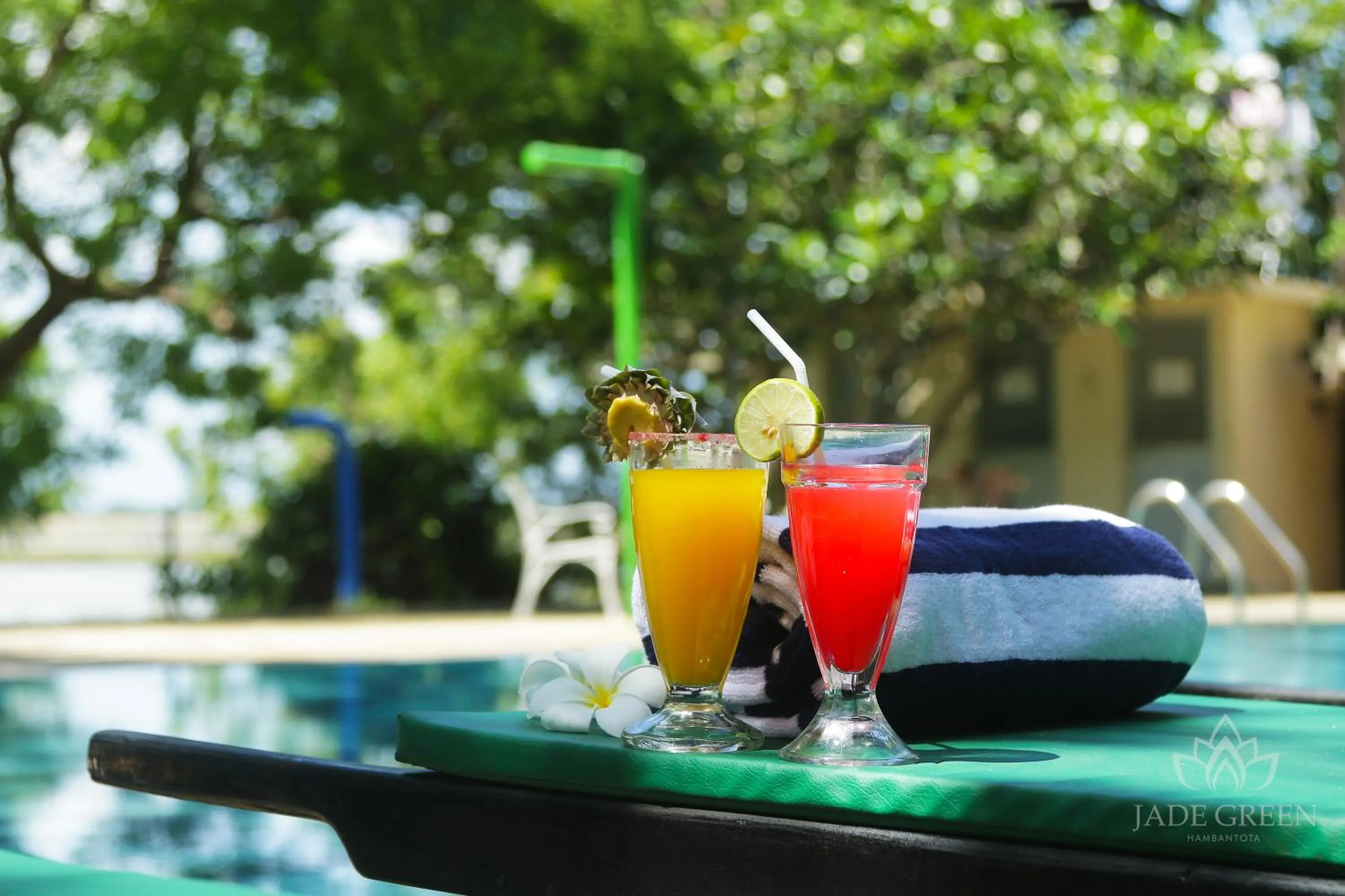 Pool view in Jade Green Hotel Hambantota