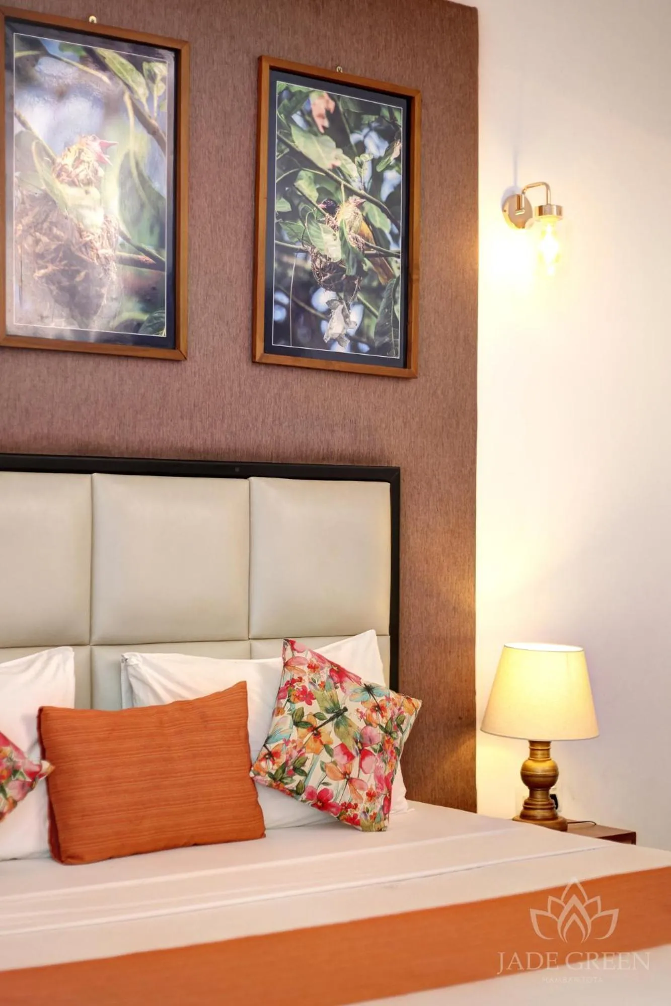 Bed in Jade Green Hotel Hambantota