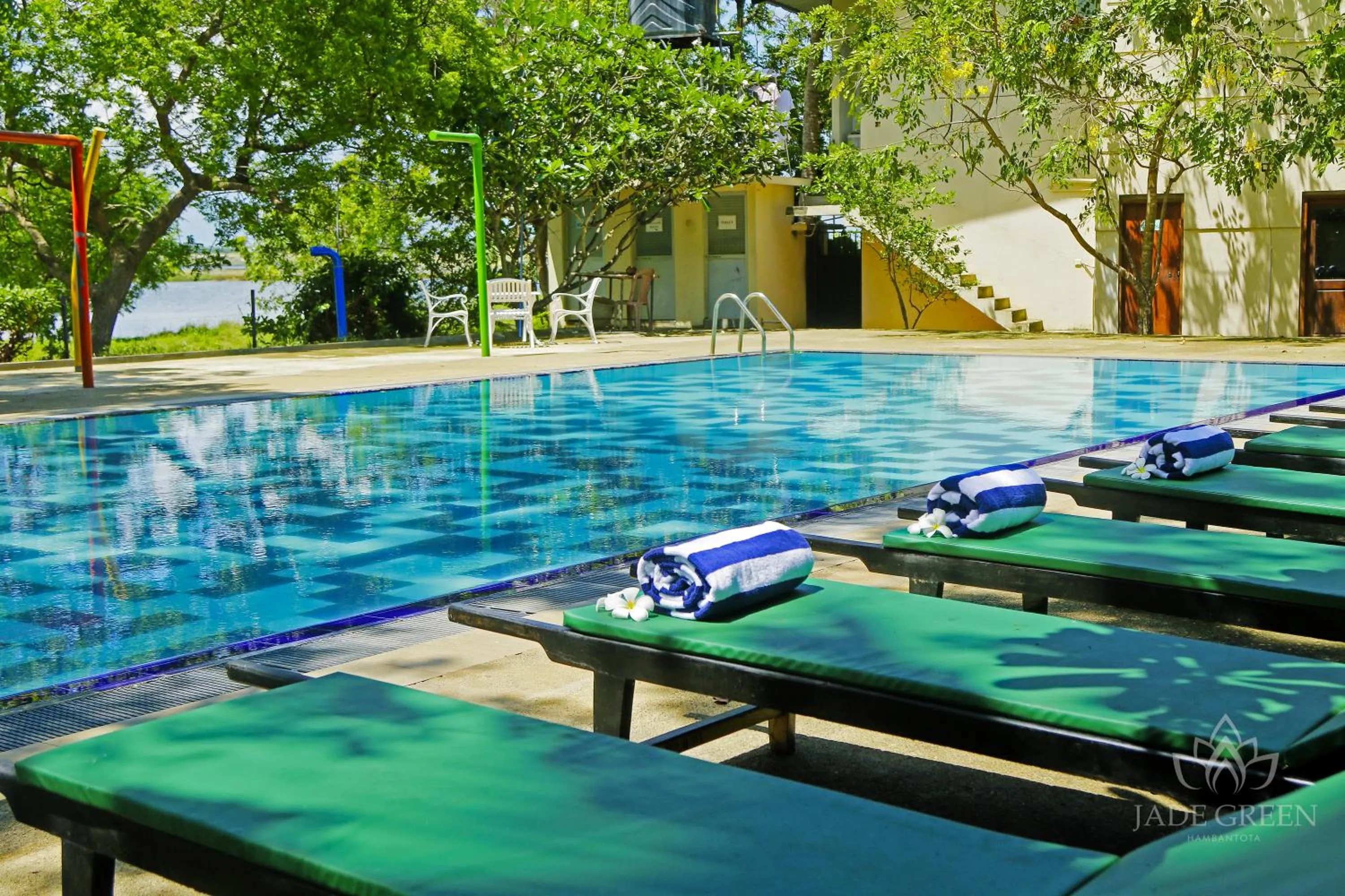 Pool view in Jade Green Hotel Hambantota
